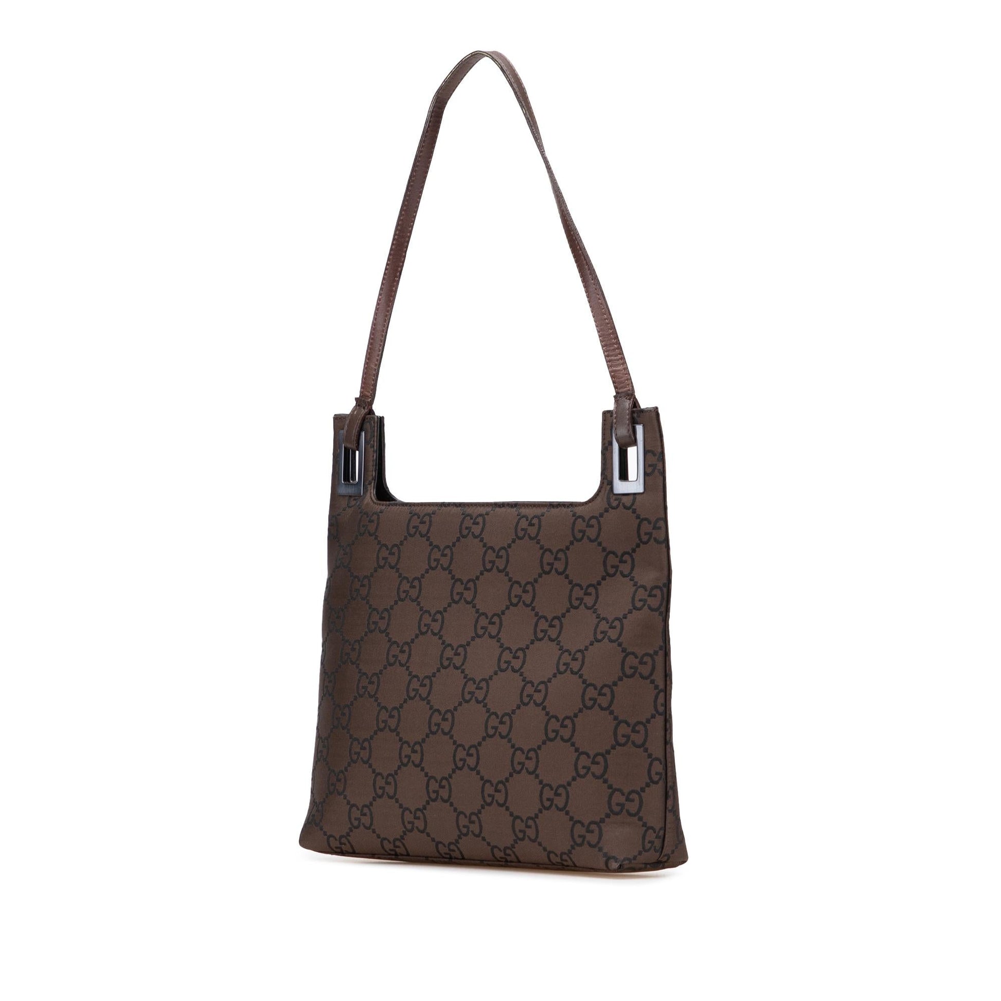 Gucci GG Nylon Brown Shoulder Bag Bag 2