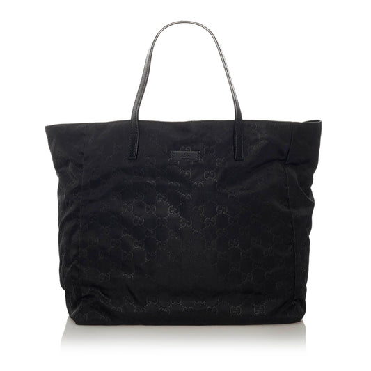 Gucci GG SHG Nylon Black Tote Bag Bag Shg