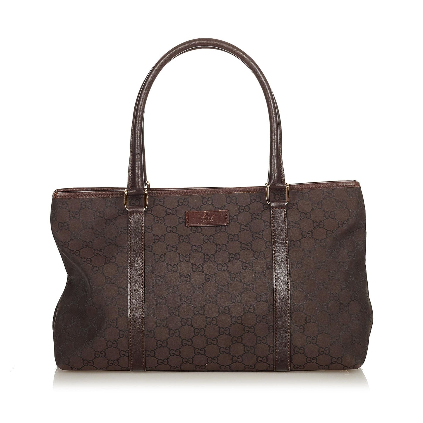 Gucci GG SHG Nylon Brown Tote Bag