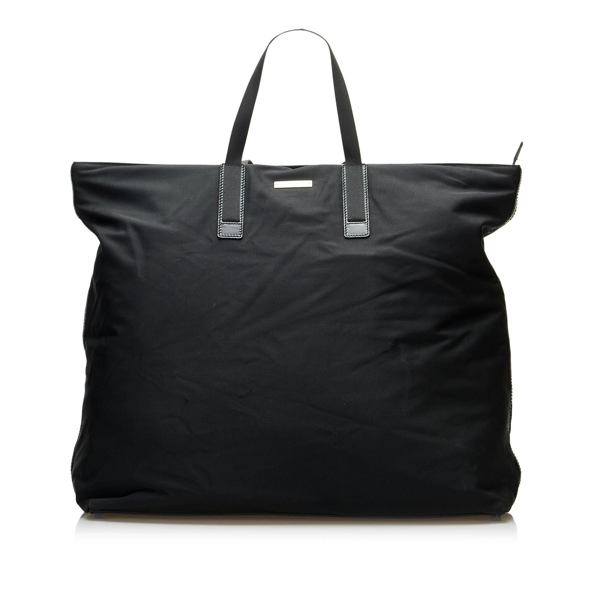 Gucci GG SHG-yzBx75 Nylon Black Tote Bag
