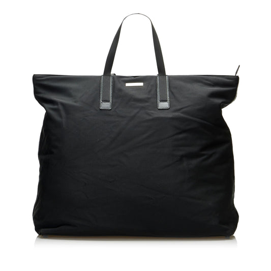 Gucci GG SHG-yzBx75 Nylon Black Tote Bag