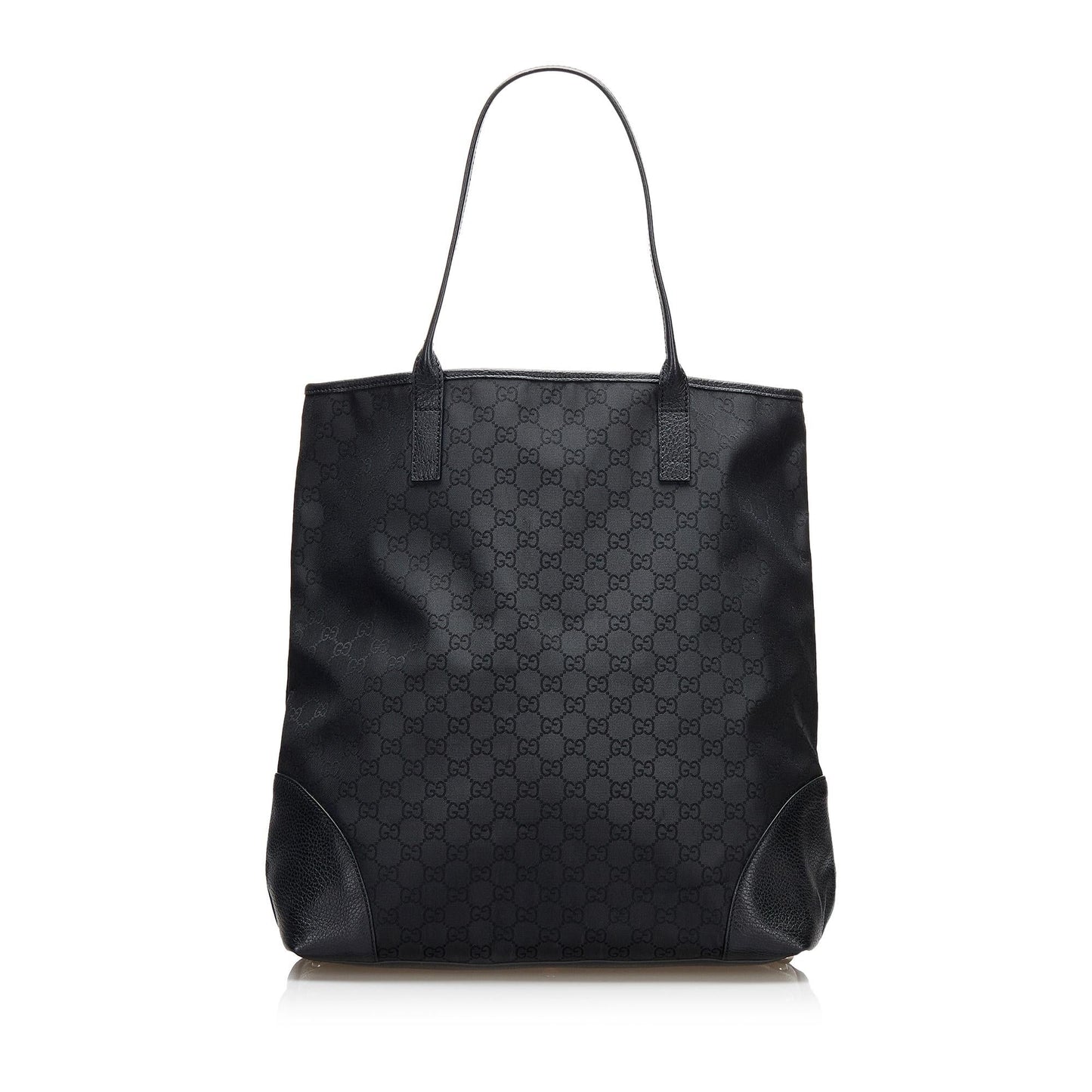 Gucci GG SHG-yOEqEf Nylon Calf Black Tote Bag