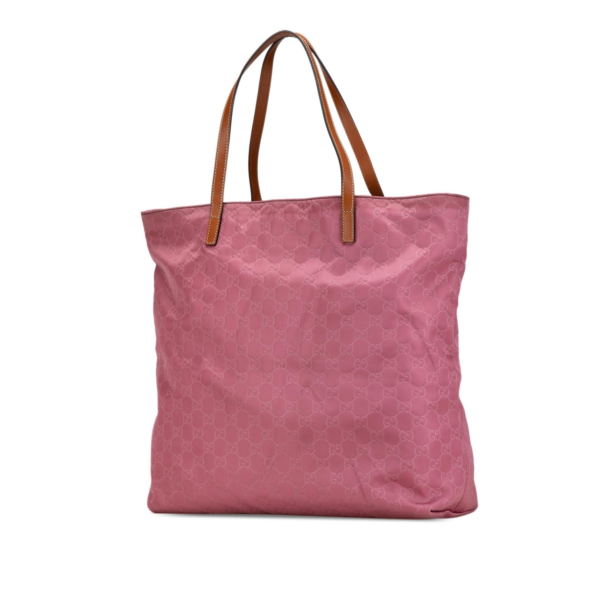 Gucci GG Nylon Pink Tote Bag
