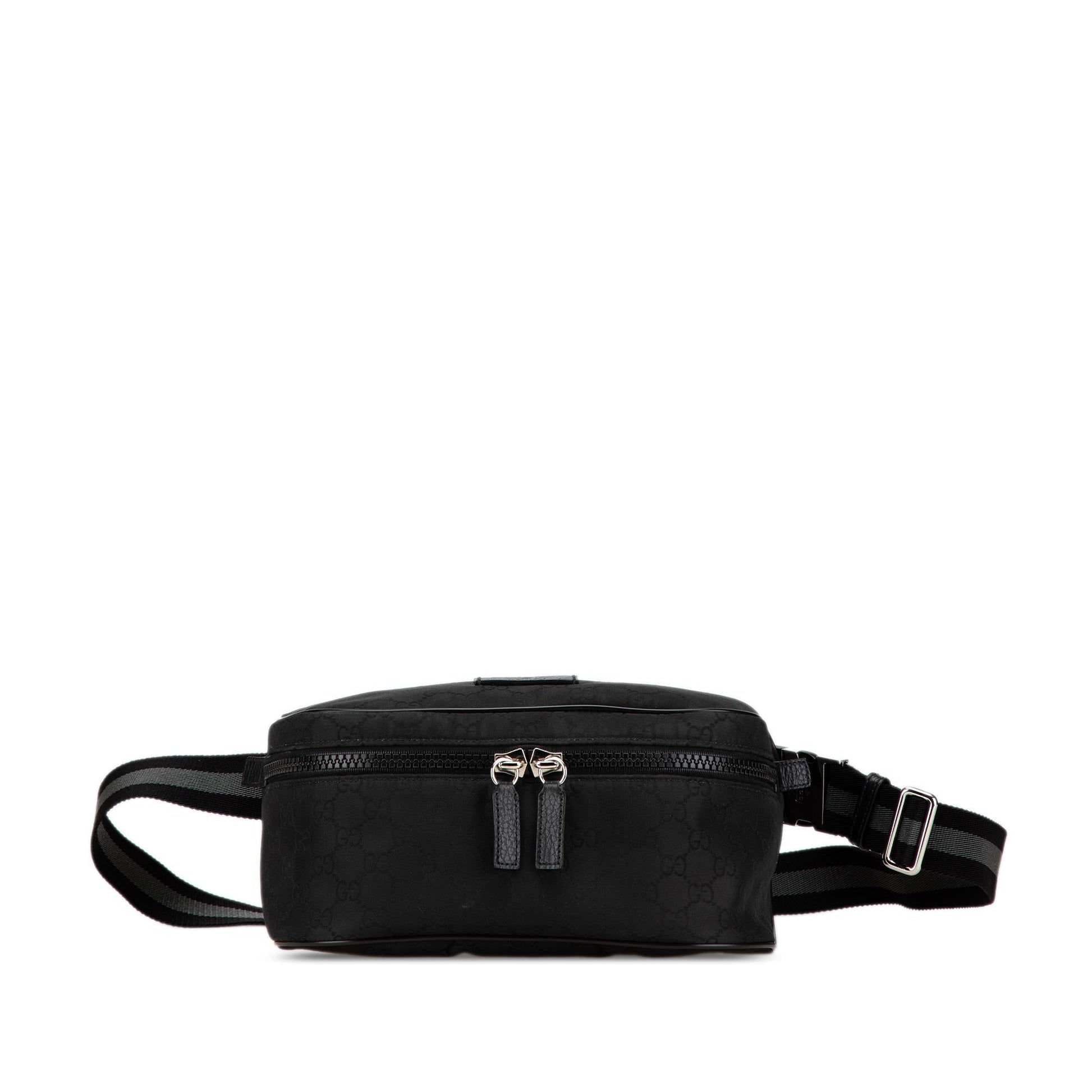 Gucci GG Web Belt Nylon Black Accessory Bag 3