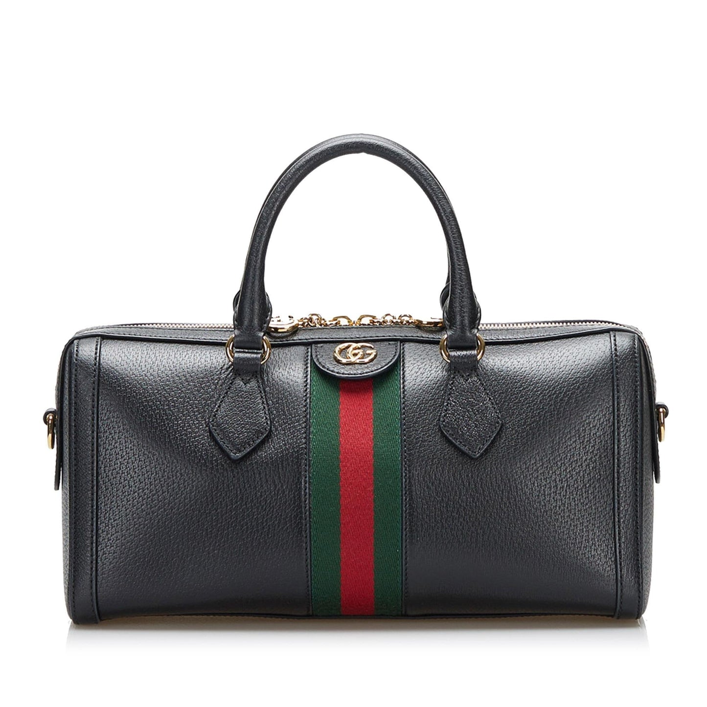 Gucci GG Ophidia SHG-zyzgS8 Leather Calf Black Satchel Bag