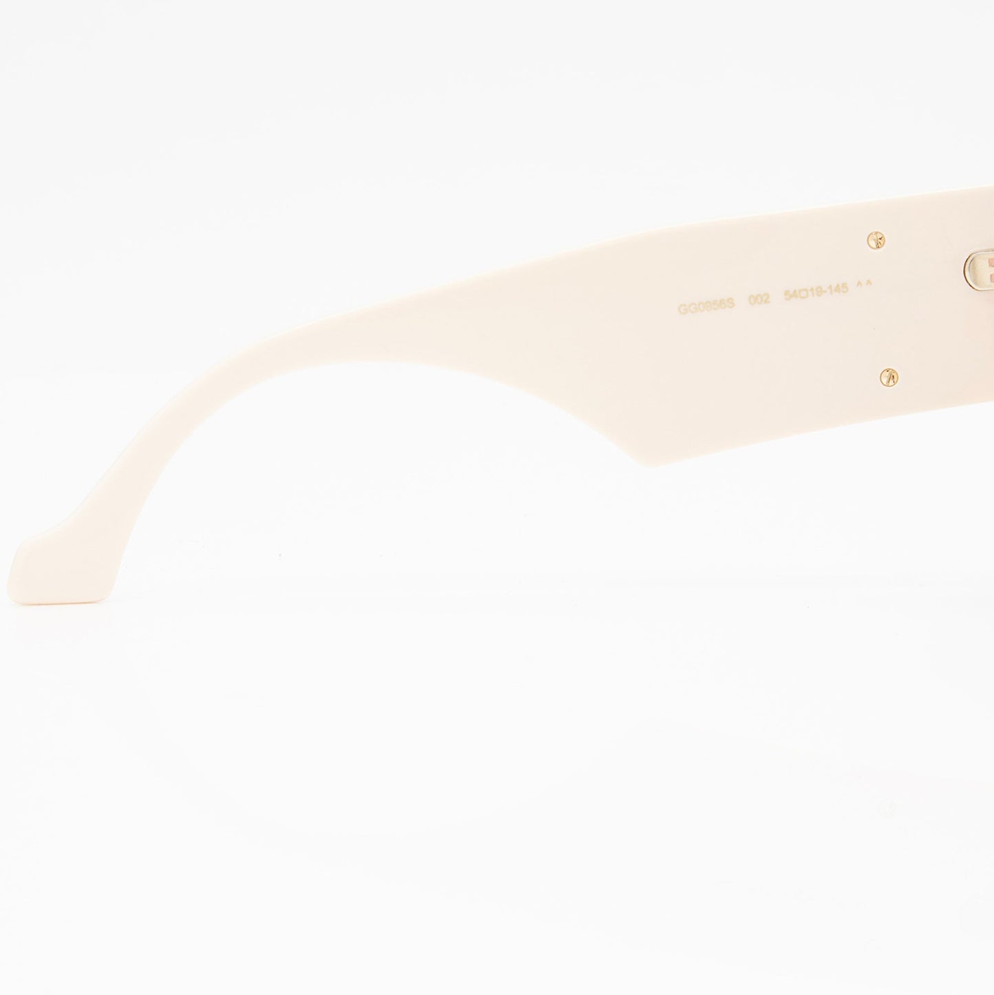 Gucci GG Oversized Rectangular Sunglasses Black White Accessory