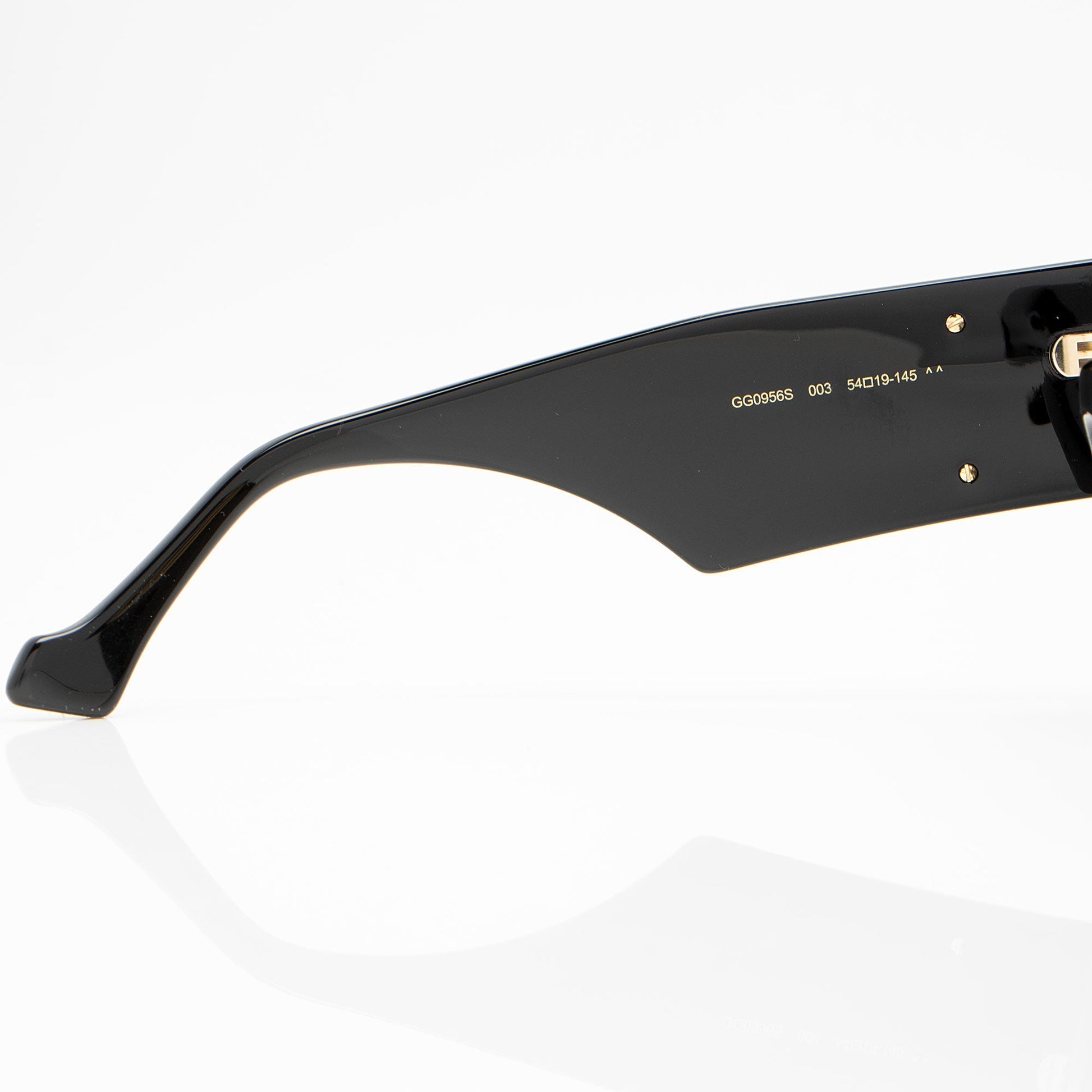 Gucci GG Oversized Rectangular Sunglasses Black Accessory