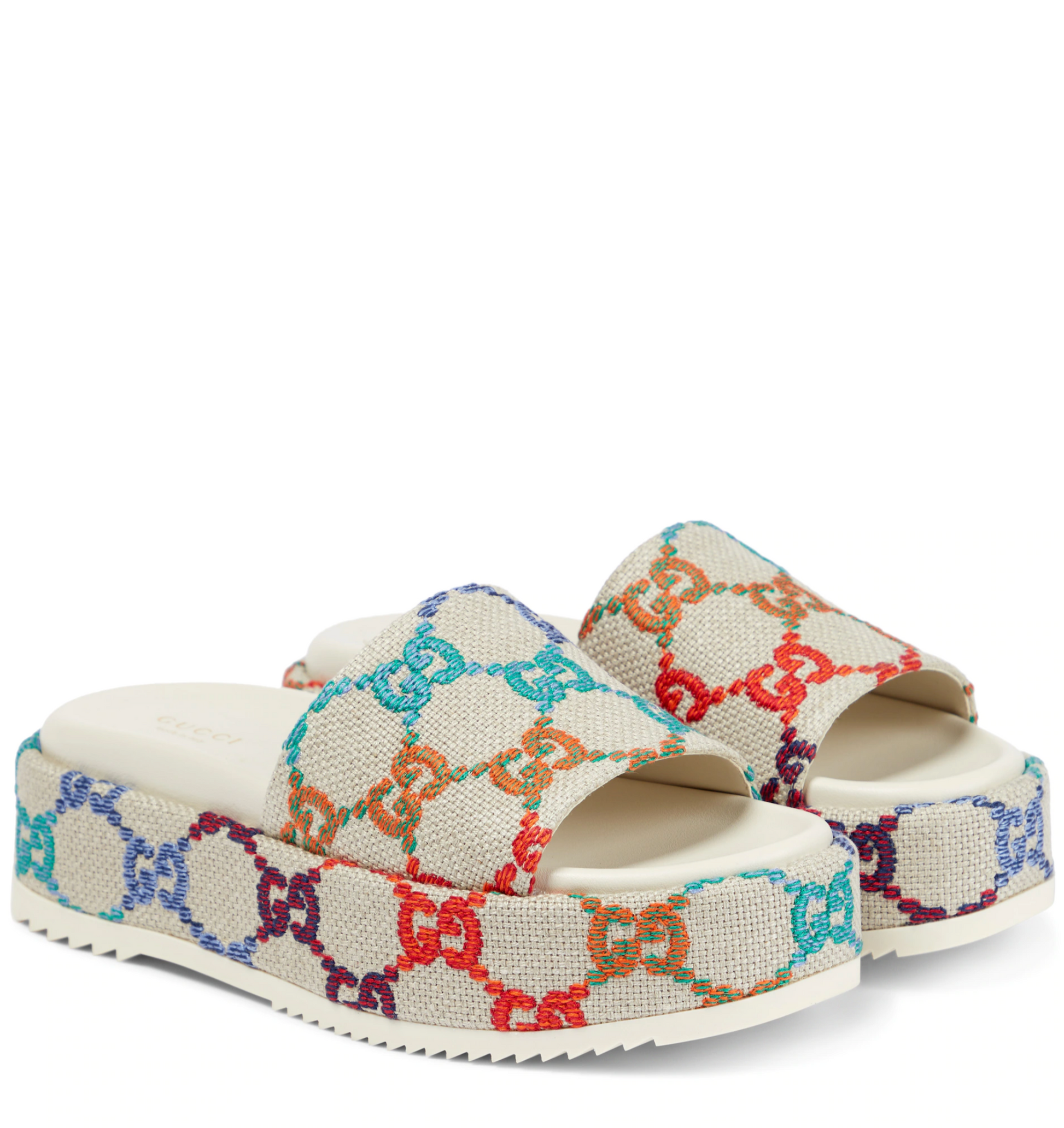Gucci GG PLATFORM SLIDES Canvas Travel Bag