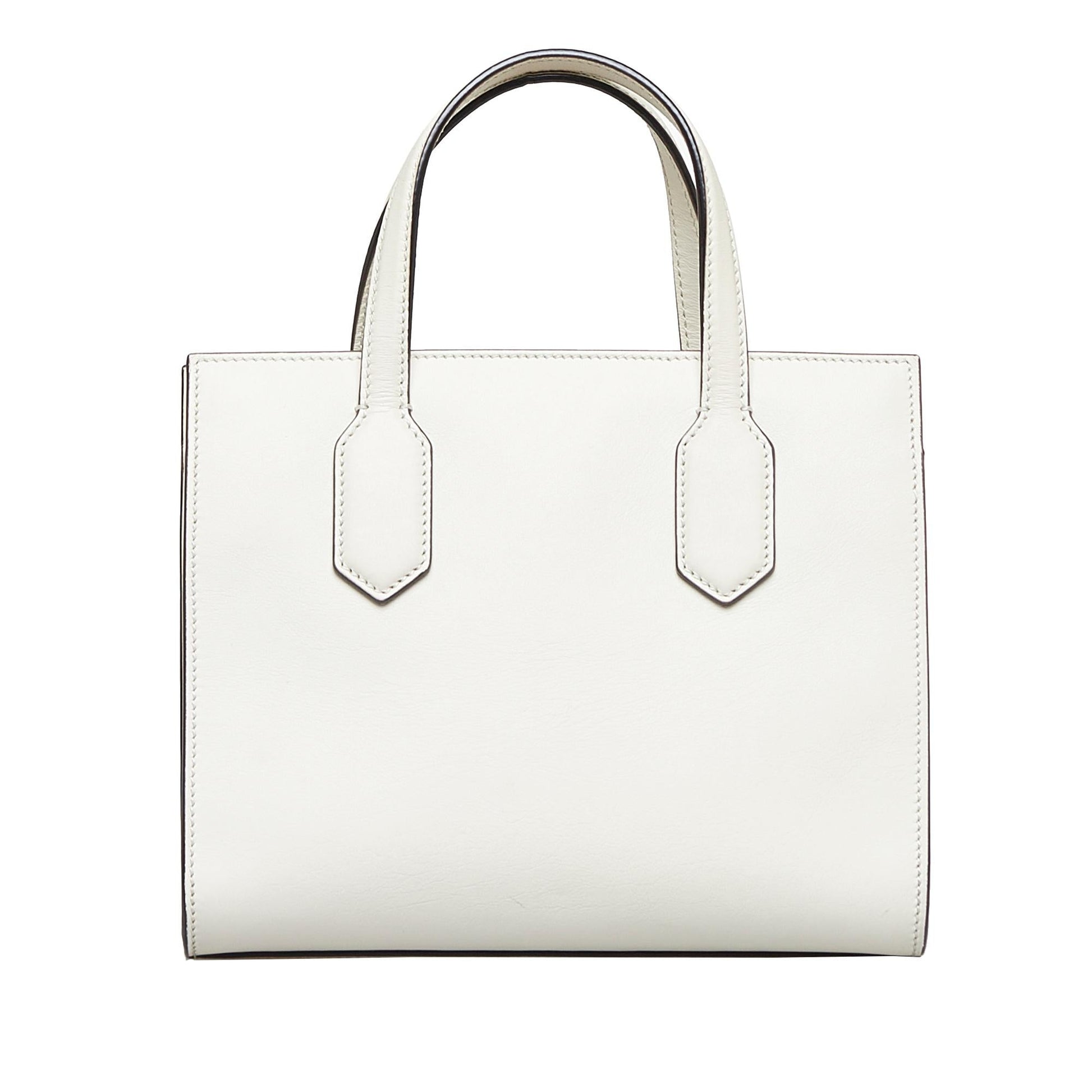 Gucci GG Ribbon SHG-HDDP47 Calf White Satchel Bag