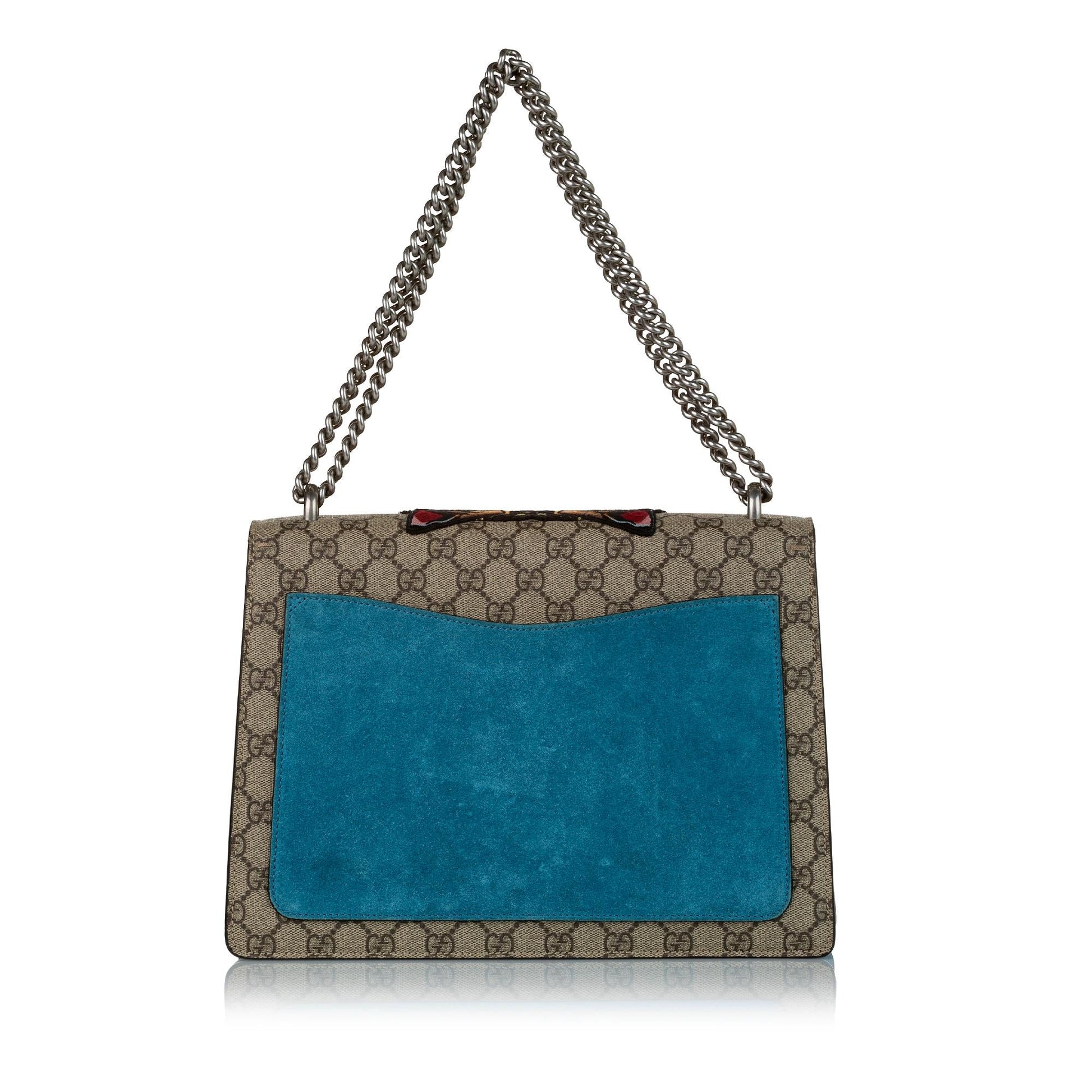 Gucci GG Supreme Angry Cat Dionysus Canvas Calf Brown Shoulder Bag