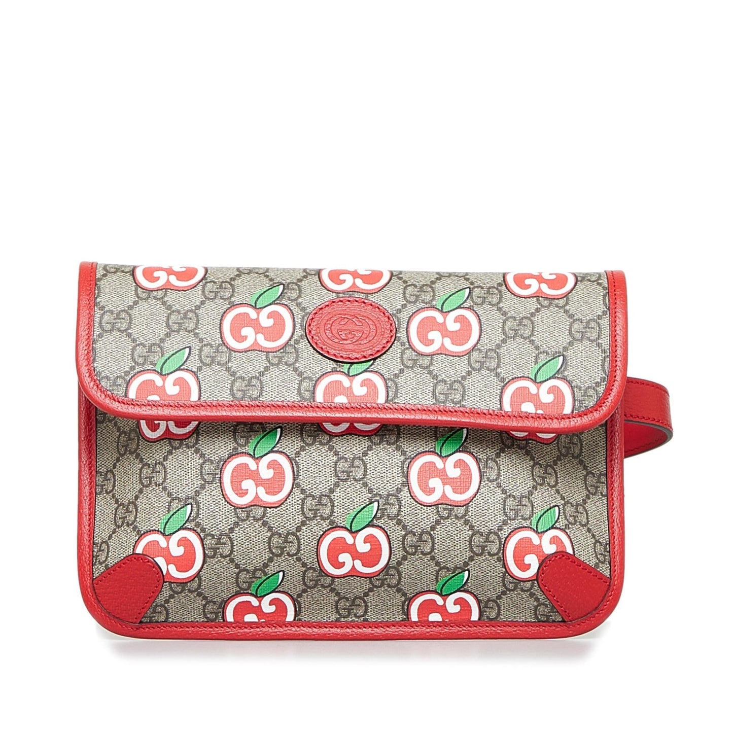 Gucci GG Supreme Apple Belt SHG-A0xDYF Canvas Red Accessory