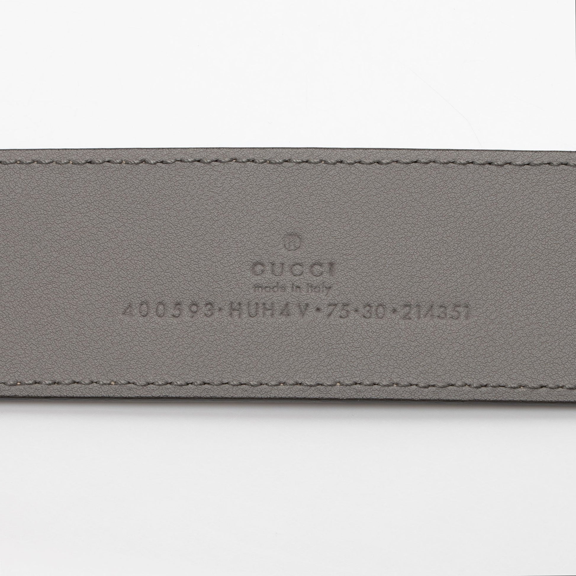 Gucci GG Supreme GG Marmont Wide Leather Canvas Beige Grey Accessory