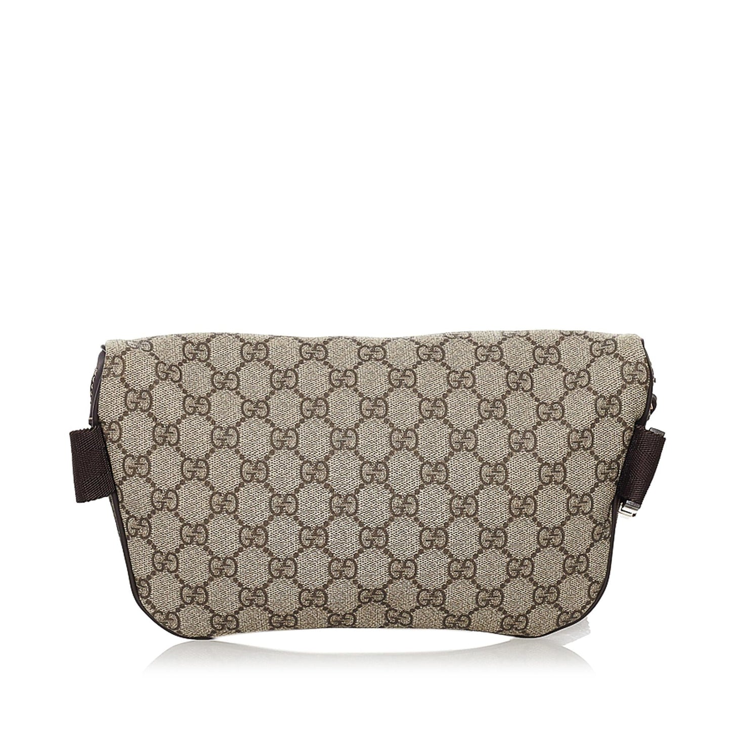 Gucci GG Supreme Belt SHG Canvas Brown Accessory Bag Shg