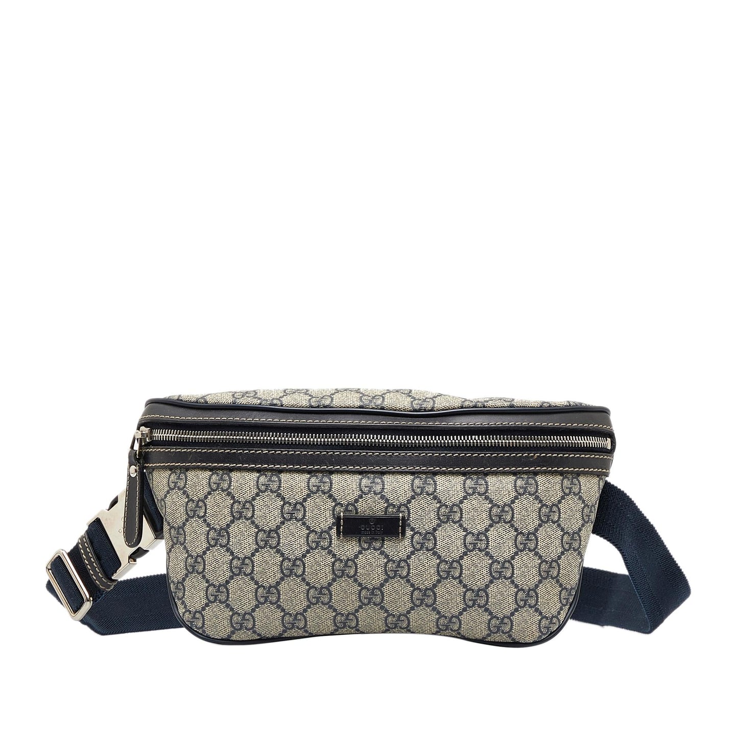 Gucci GG Supreme Belt SHG-WQ1fLo Canvas Calf Brown Accessory