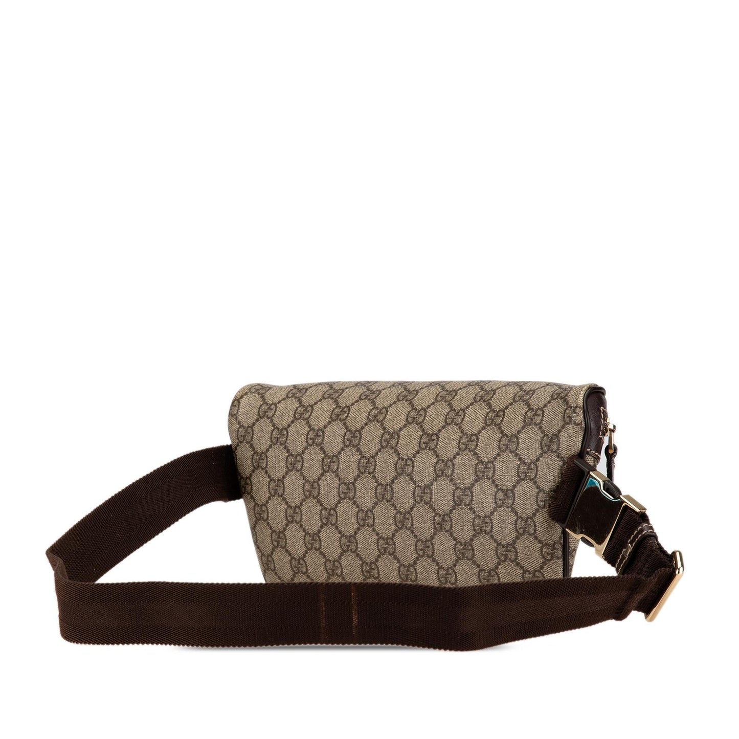 Gucci GG Supreme Belt SHG-uT0WLo Canvas Brown Accessory