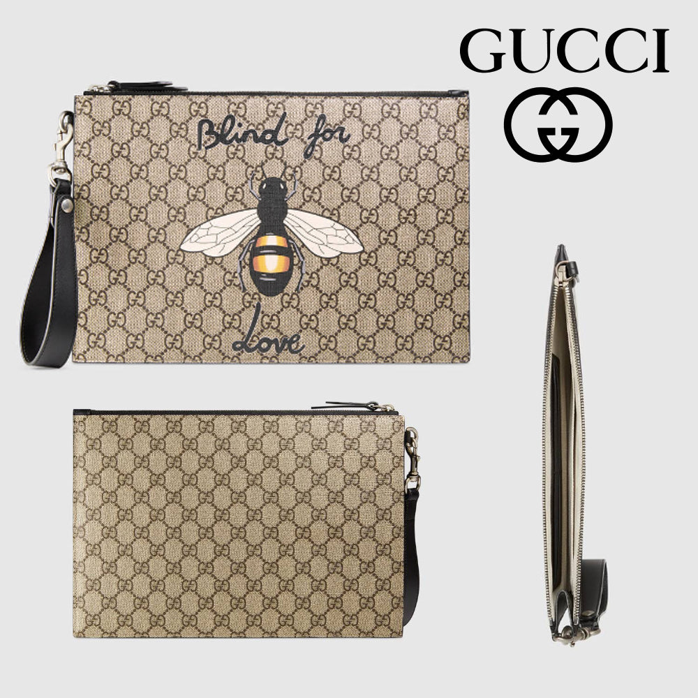 Gucci Bestiary Pouch Bee Travel Bag