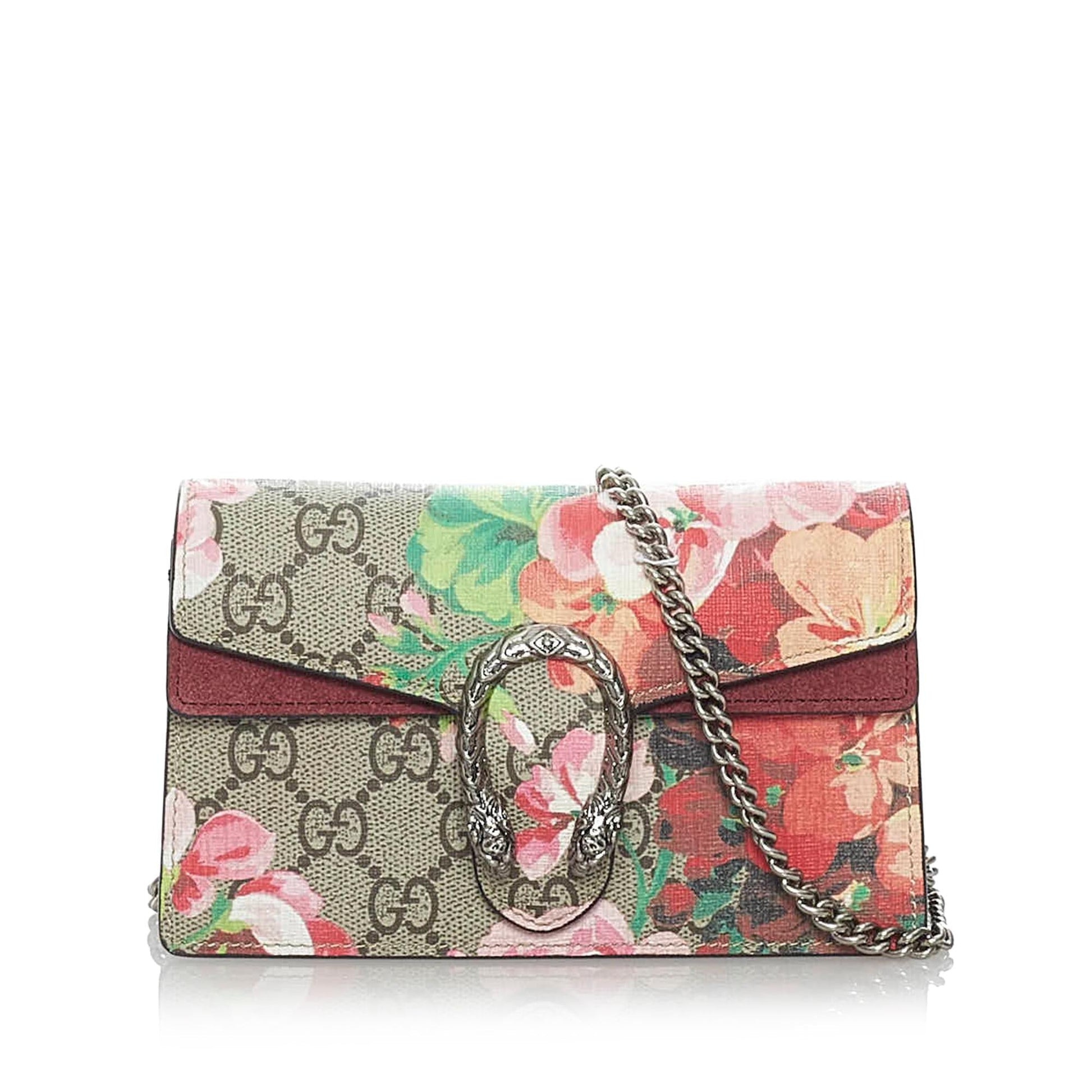Gucci GG Supreme Blooms Dionysus SHG Canvas Brown Mini Crossbody Bag