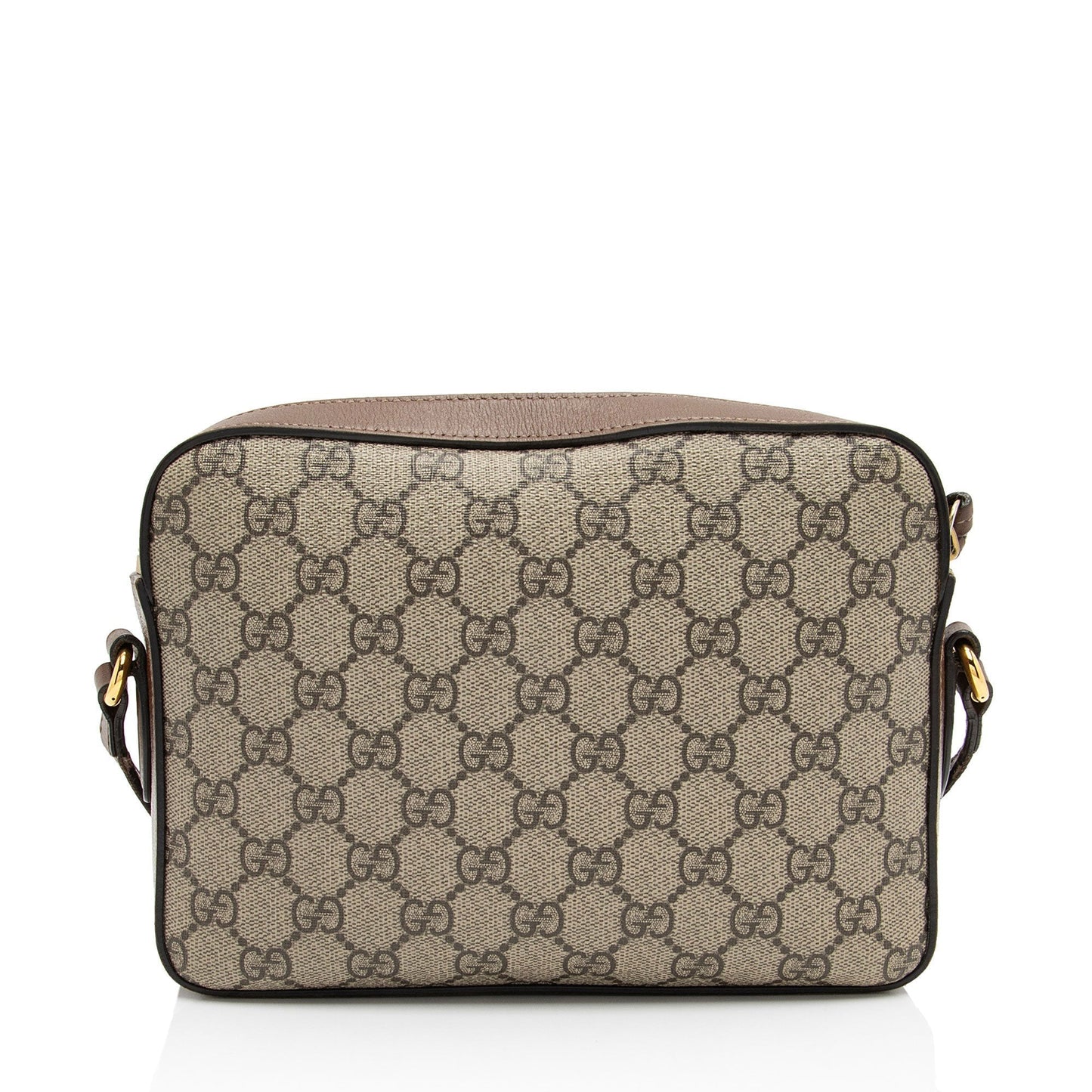 Gucci GG Supreme Horsebit SHF-BWc4W6 Canvas Calfskin Brown Beige Crossbody Bag