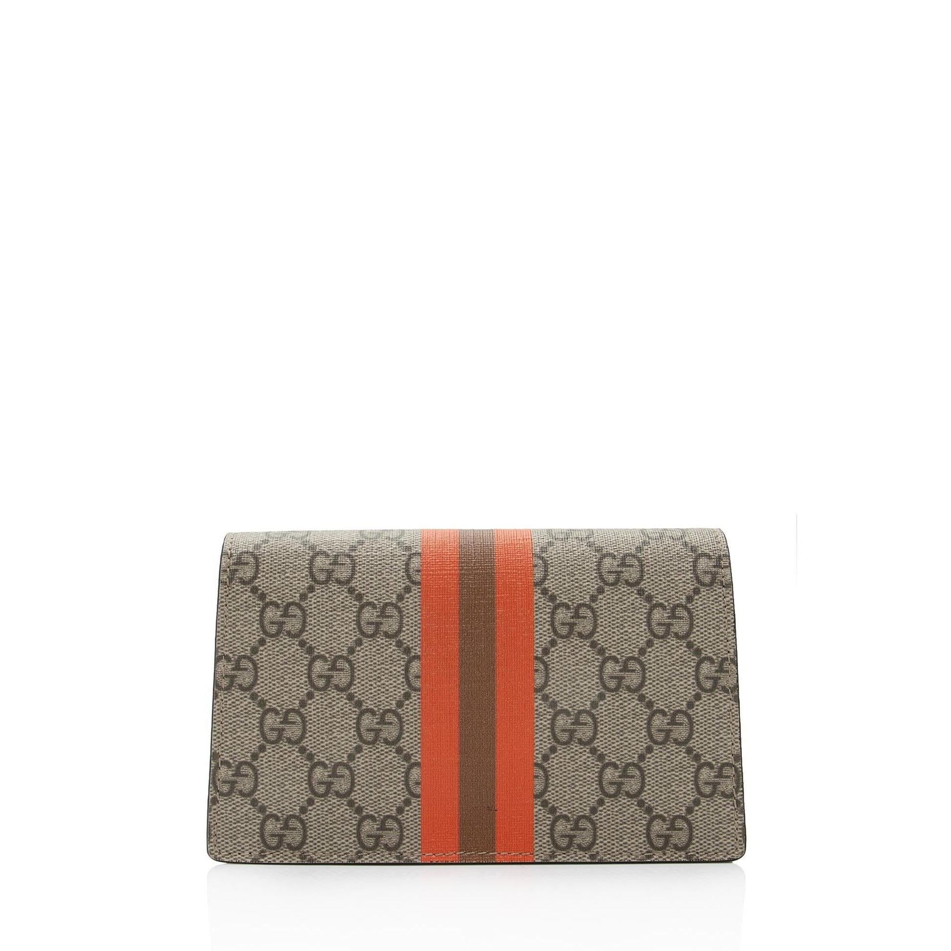 Gucci GG Supreme Centum Dionysus Super Leather Canvas Black Beige Crossbody Bag Shf Ncrsgn