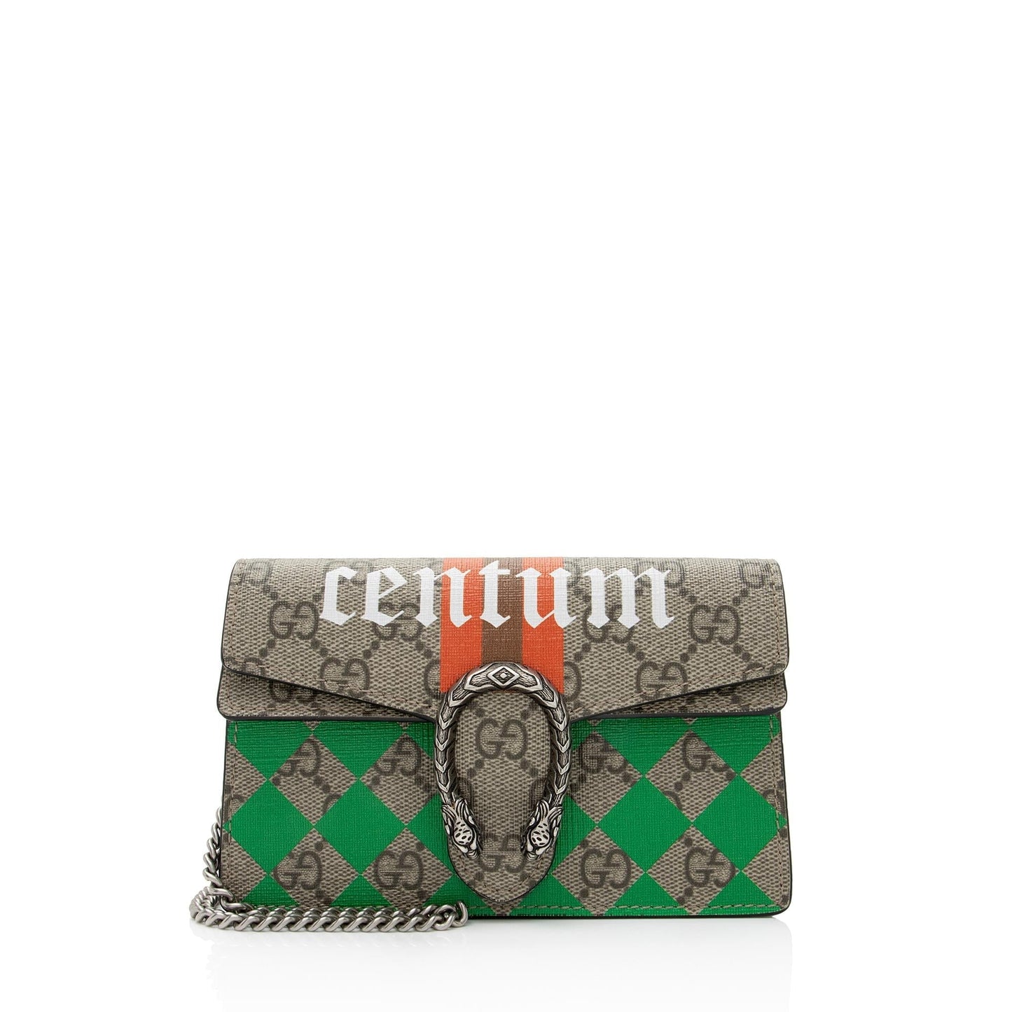 Gucci GG Supreme Centum Dionysus Super Leather Canvas Black Beige Crossbody Bag Shf Ncrsgn