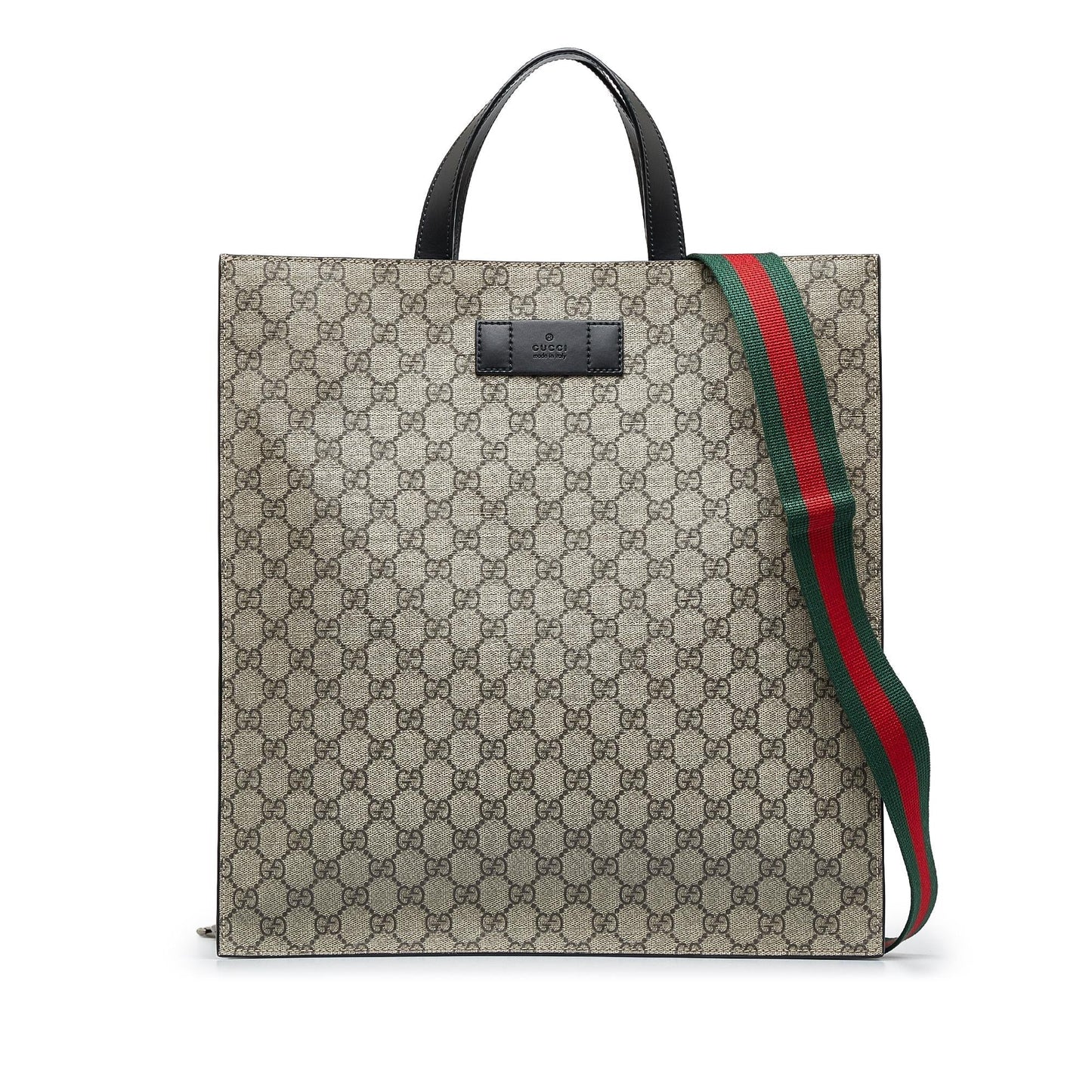 Gucci GG Supreme Convertible Soft SHG-LYYsLU Canvas Brown Tote Bag