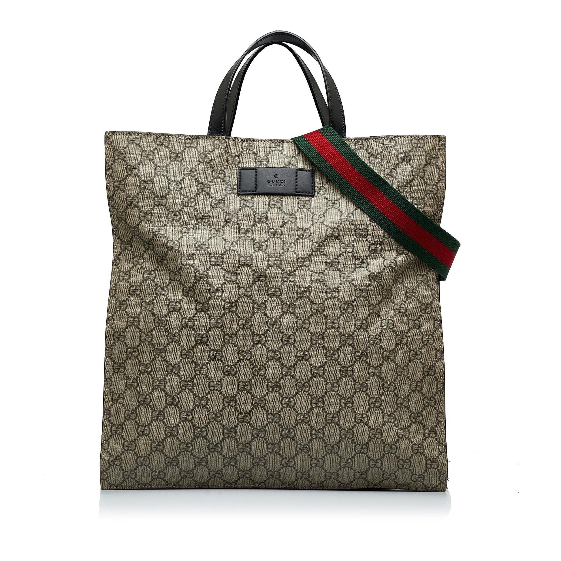 Gucci GG Supreme Convertible Soft SHG-N1E2LZ Canvas Brown Tote Bag