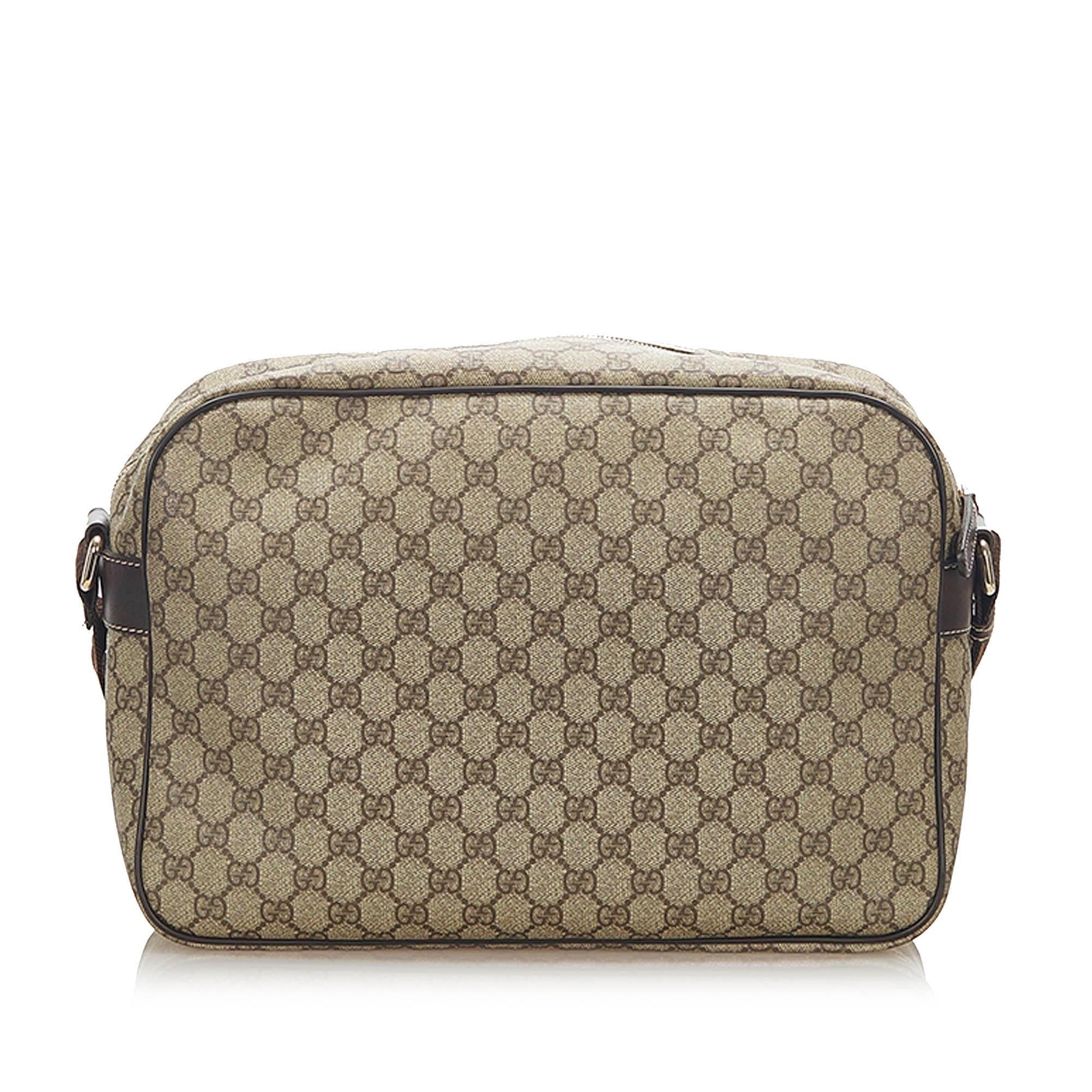 Gucci GG Supreme SHG Canvas Brown Crossbody Bag 5