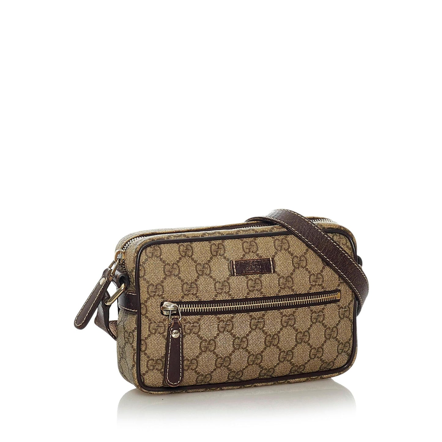Gucci GG Supreme SHG Canvas Brown Crossbody Bag 7