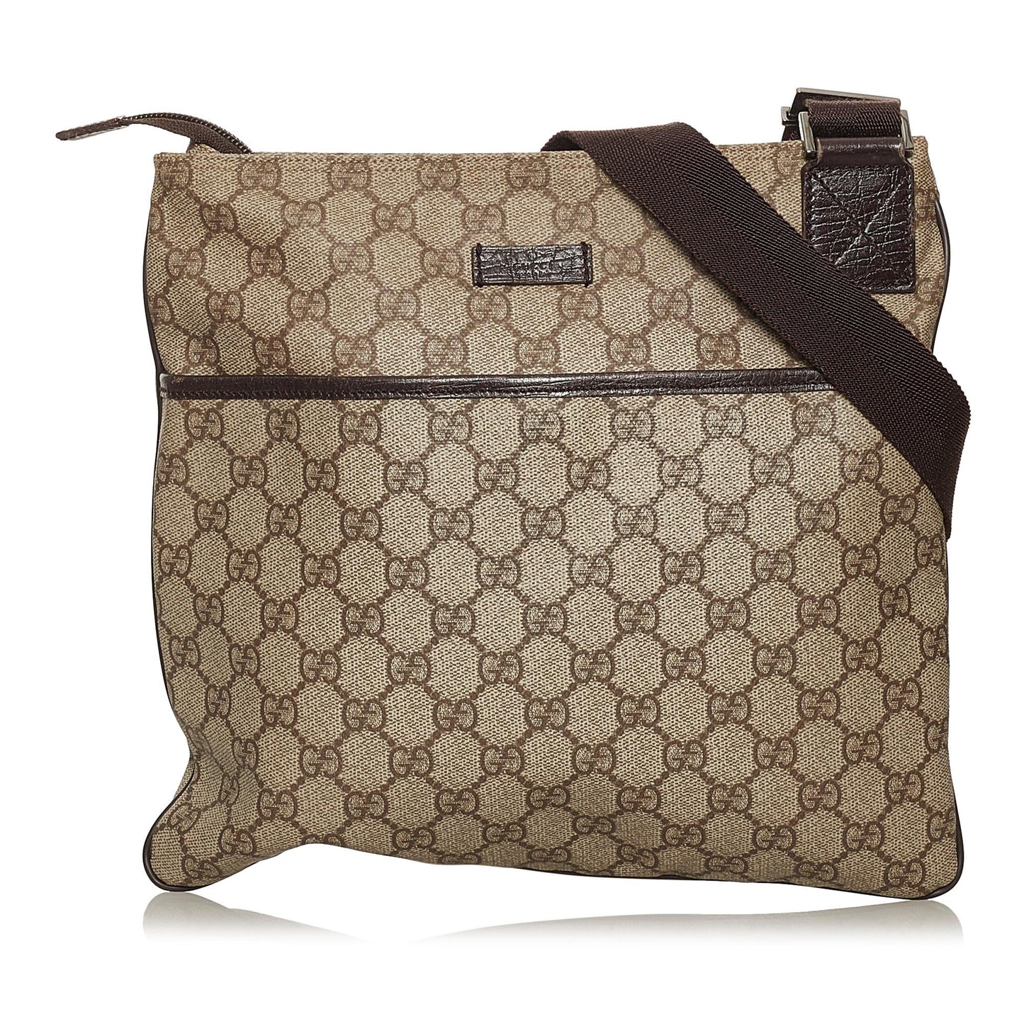 Gucci GG Supreme SHG Canvas Brown Crossbody Bag 8