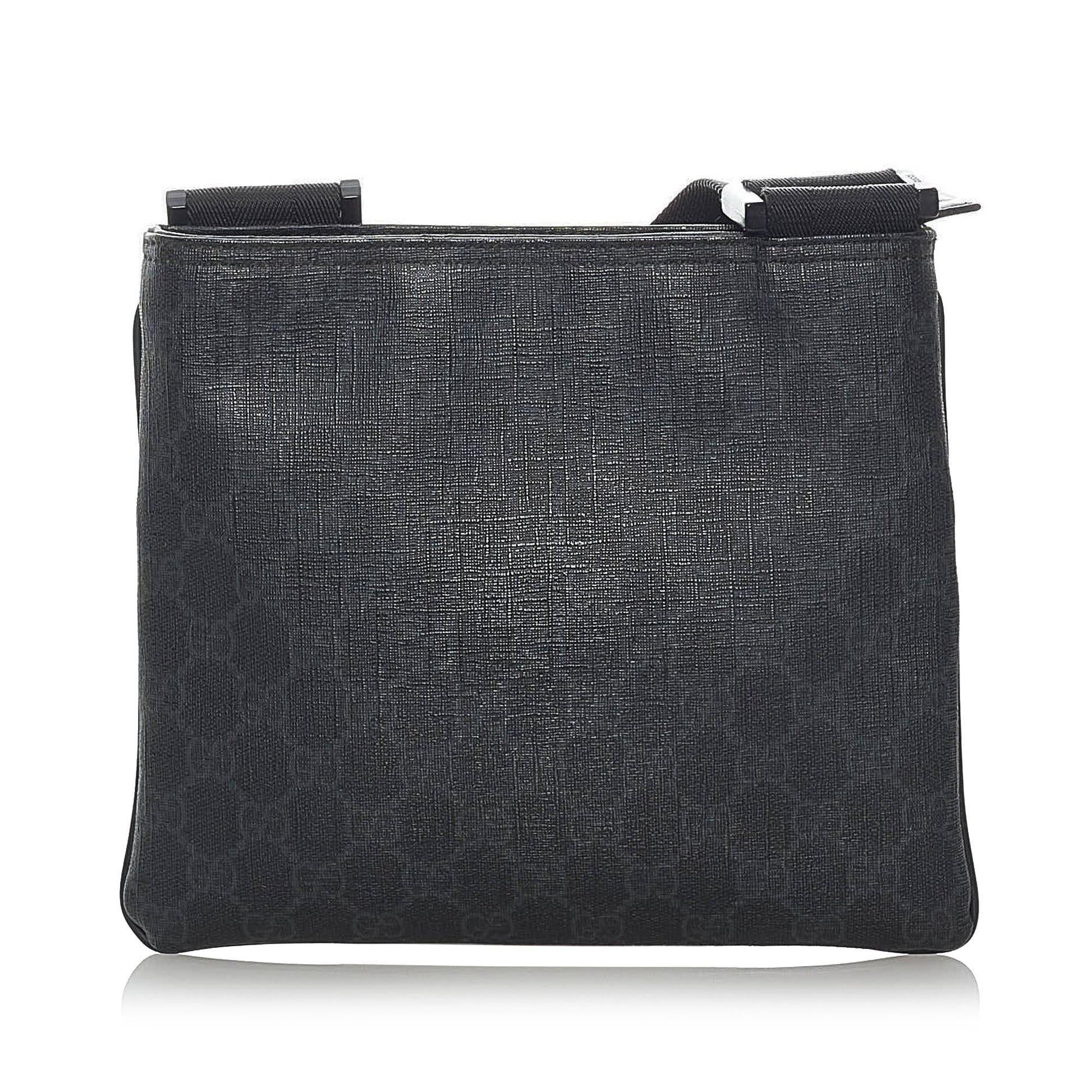 Gucci GG Supreme SHG Canvas Black Crossbody Bag