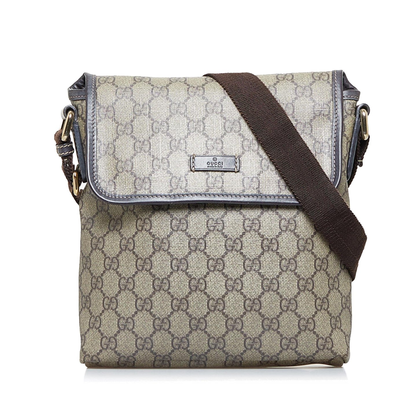 Gucci GG Supreme SHG-nsgh8c Canvas Brown Crossbody Bag