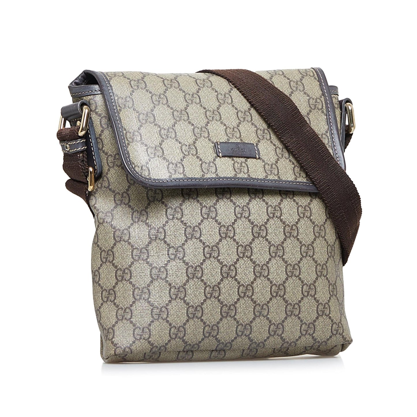 Gucci GG Supreme SHG-nsgh8c Canvas Brown Crossbody Bag