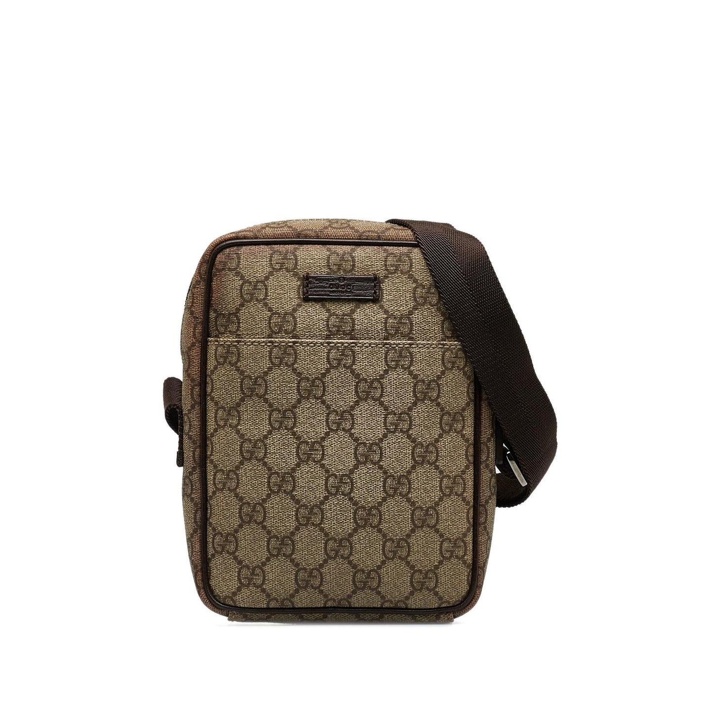 Gucci GG Supreme SHG-lvoFNv Canvas Brown Crossbody Bag