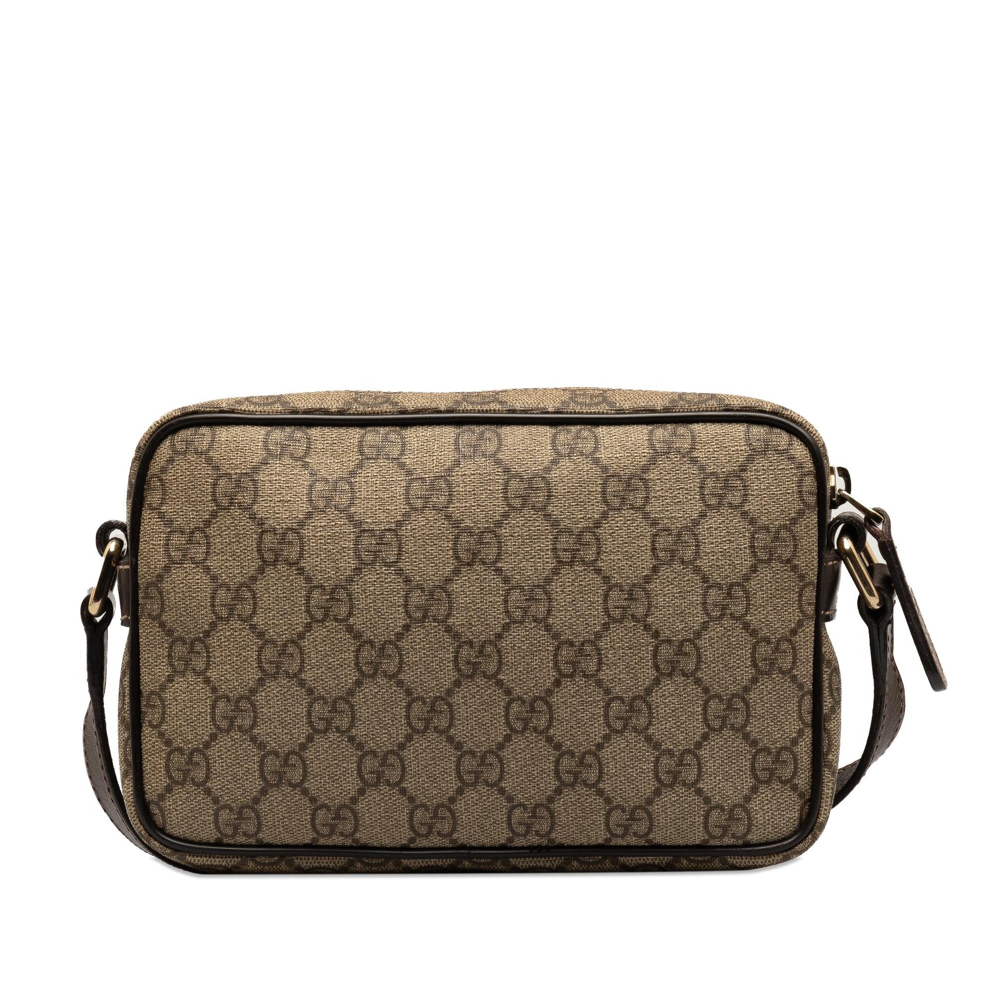 Gucci GG Supreme SHG-4b5sPG Canvas Brown Crossbody Bag