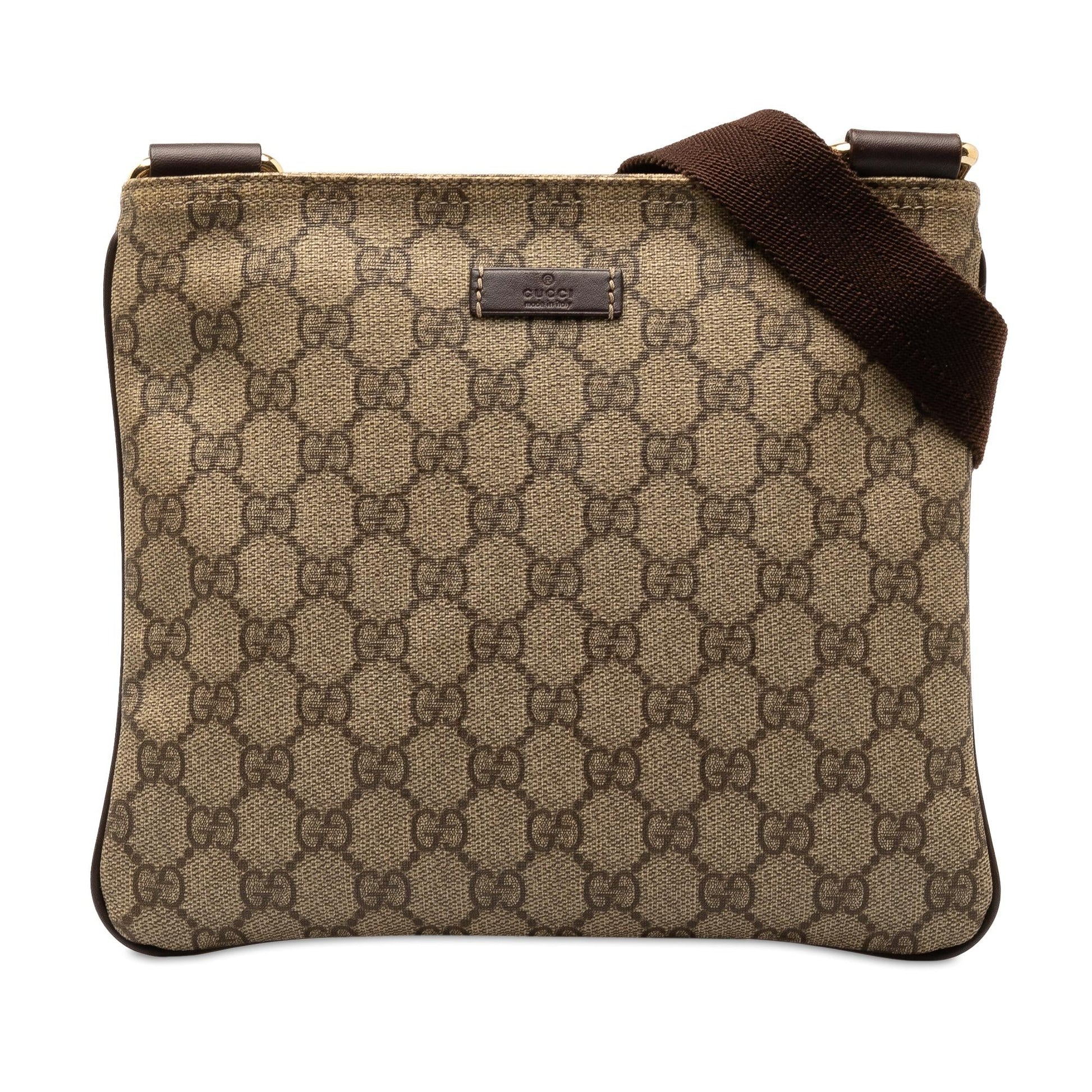 Gucci GG Supreme SHG-7iiJry Canvas Brown Crossbody Bag