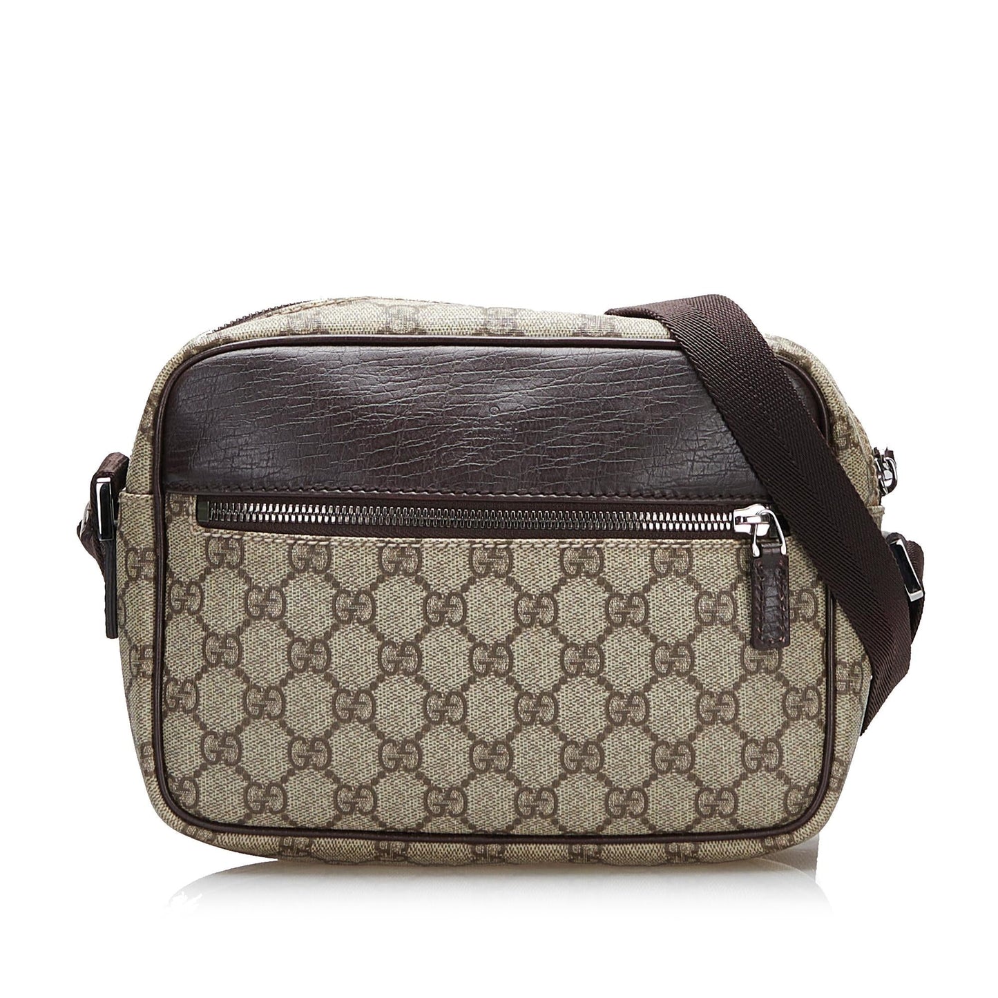 Gucci GG Supreme SHG-iUxwJz Canvas Brown Crossbody Bag