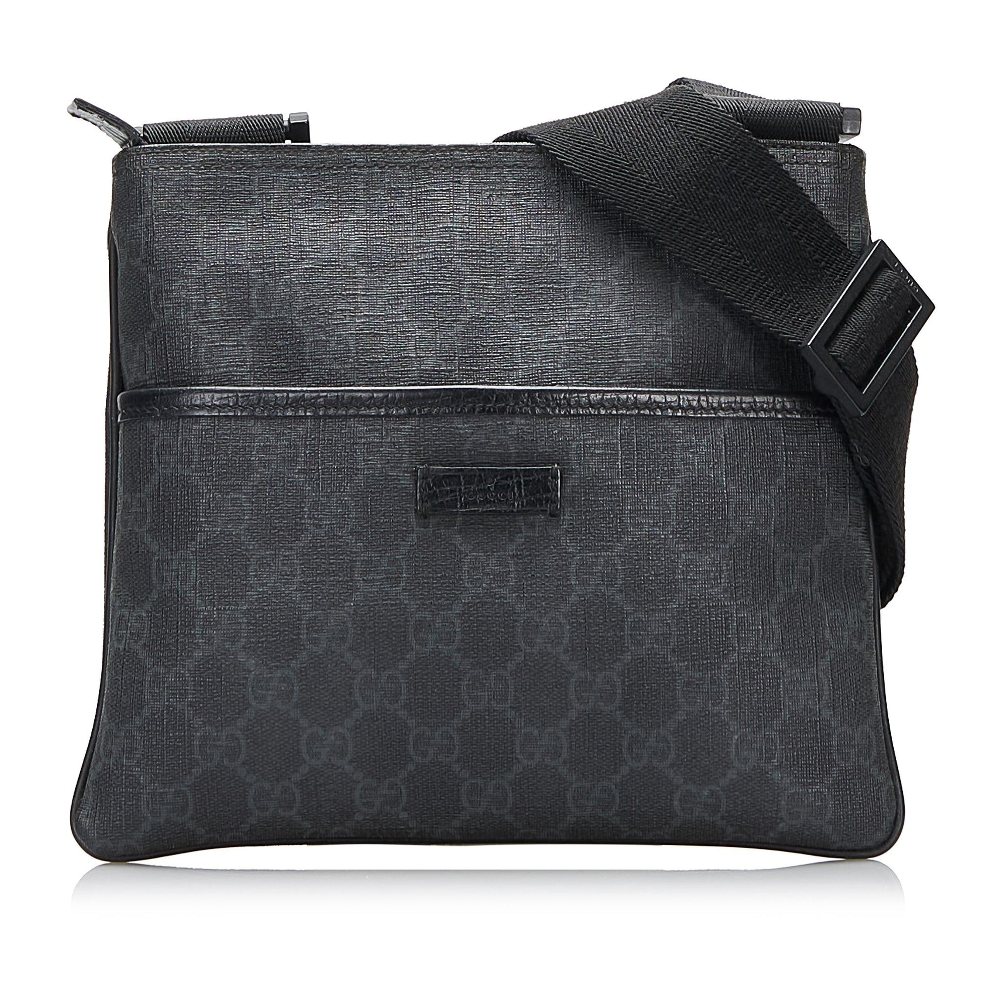 Gucci GG Supreme SHG-wSC046 Canvas Black Crossbody Bag