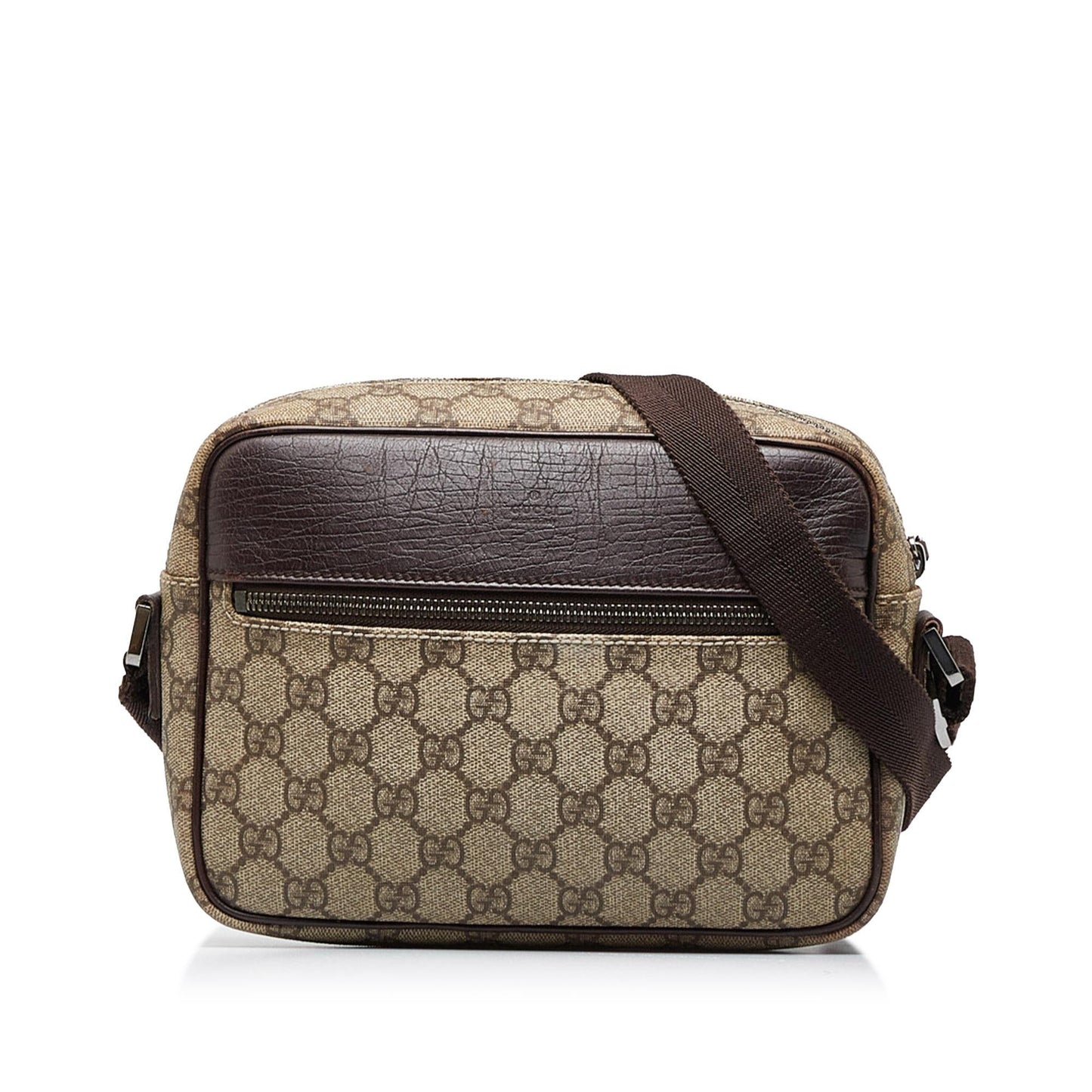 Gucci GG Supreme SHG-Exuv8B Canvas Brown Crossbody Bag