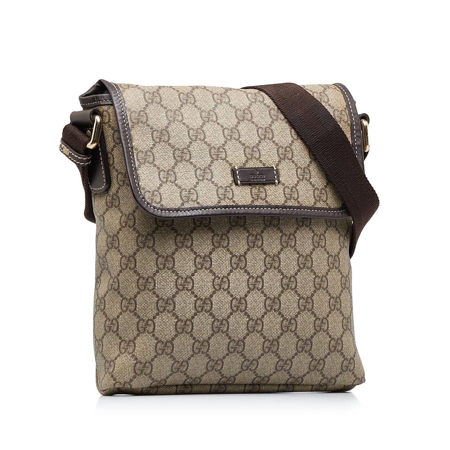 Gucci GG Supreme SHG-PJux71 Canvas Brown Crossbody Bag