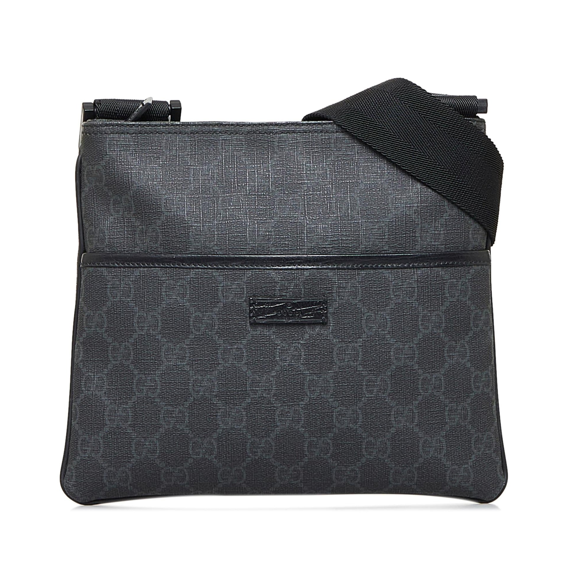 Gucci GG Supreme SHG-AMS5DT Canvas Black Crossbody Bag