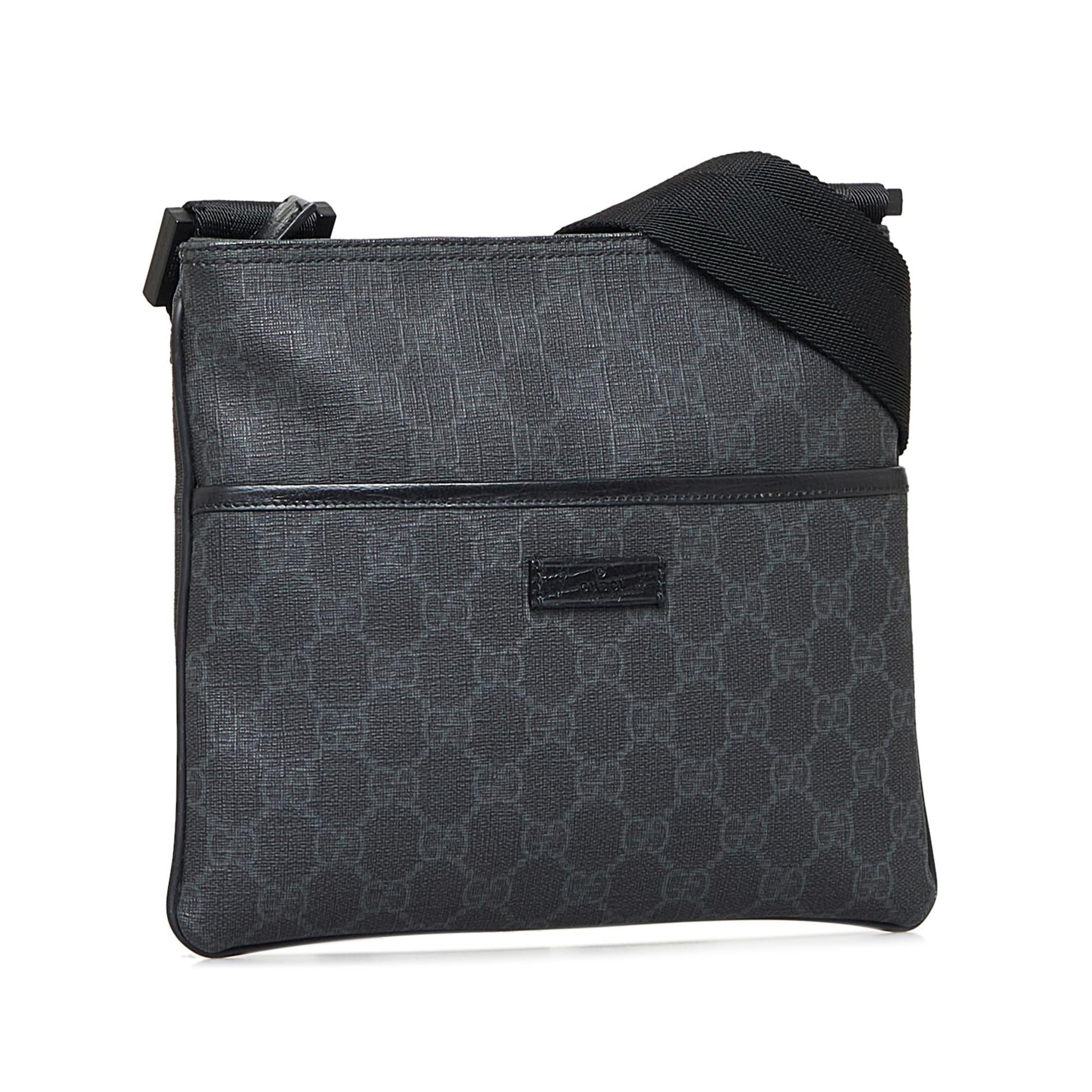 Gucci GG Supreme SHG-AMS5DT Canvas Black Crossbody Bag