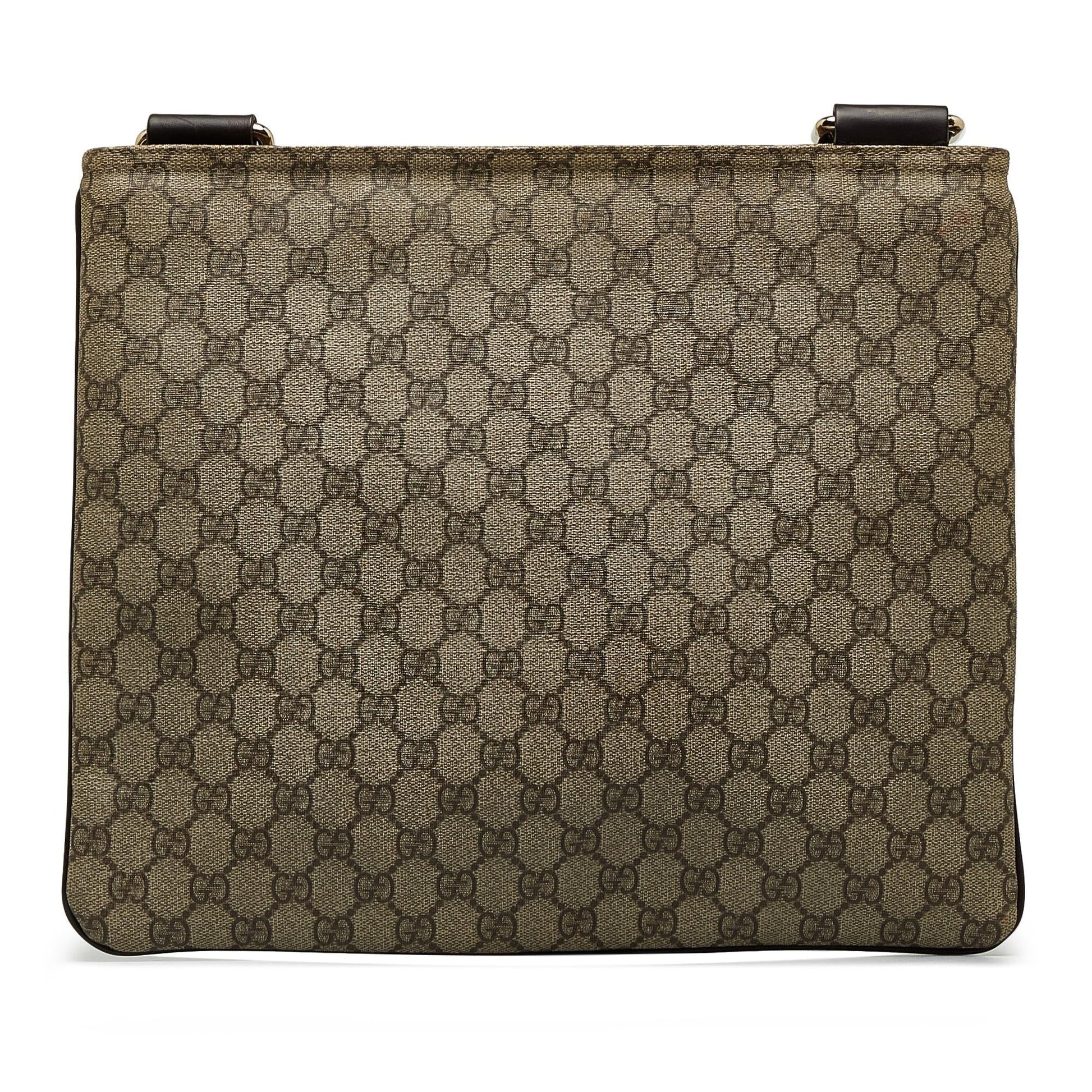 Gucci GG Supreme SHG-WX4Fb9 Canvas Brown Crossbody Bag