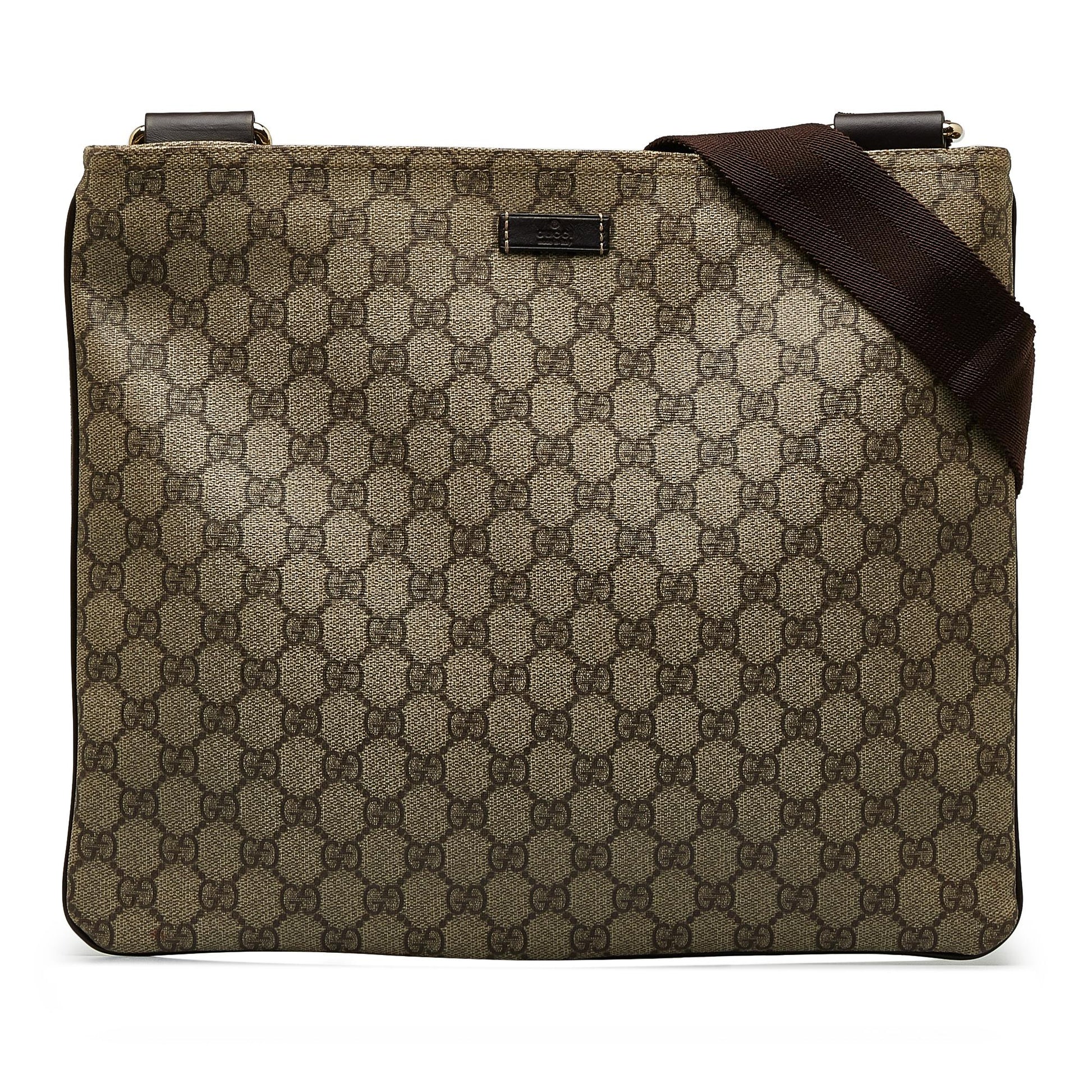Gucci GG Supreme SHG-WX4Fb9 Canvas Brown Crossbody Bag