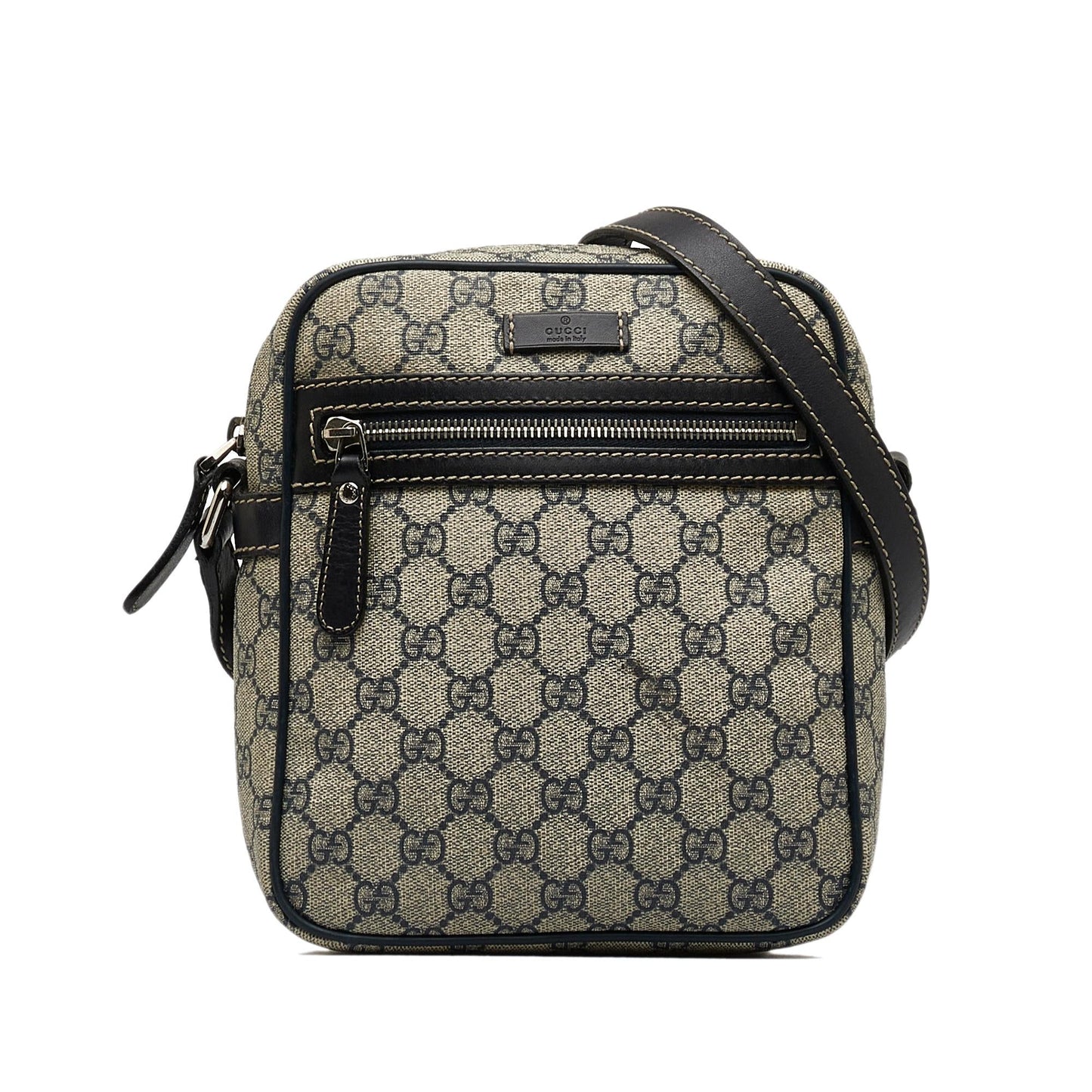 Gucci GG Supreme SHG-svlGMw Canvas Brown Crossbody Bag