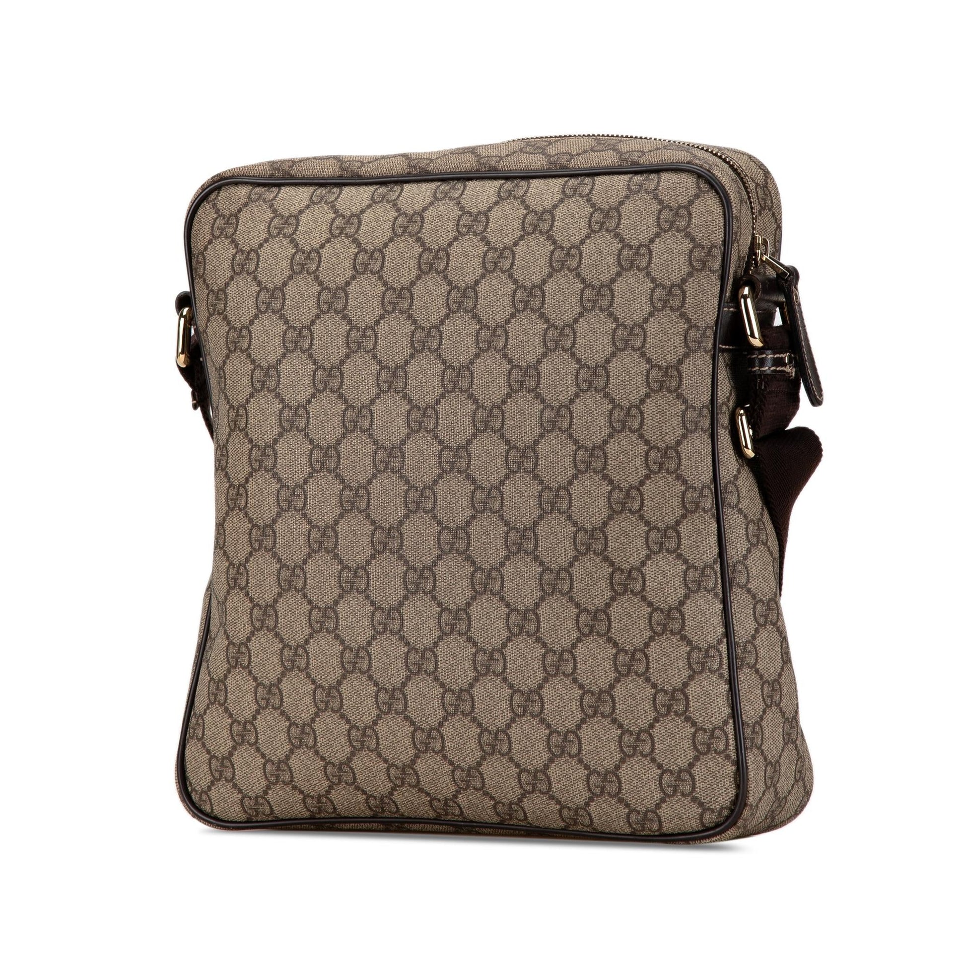 Gucci GG Supreme SHG-d31eDw Canvas Calf Brown Crossbody Bag