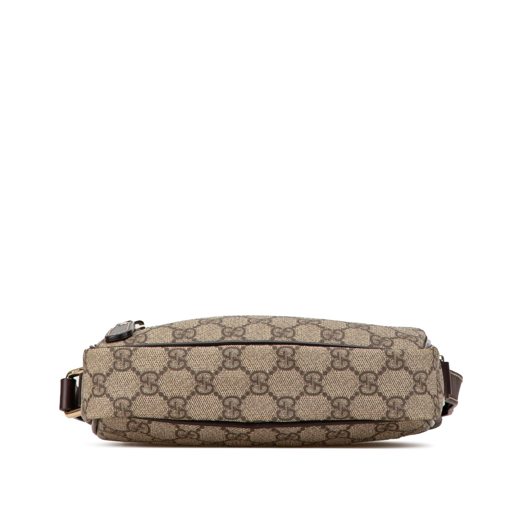 Gucci GG Supreme SHG-0K1FU3 Canvas Calf Brown Crossbody Bag