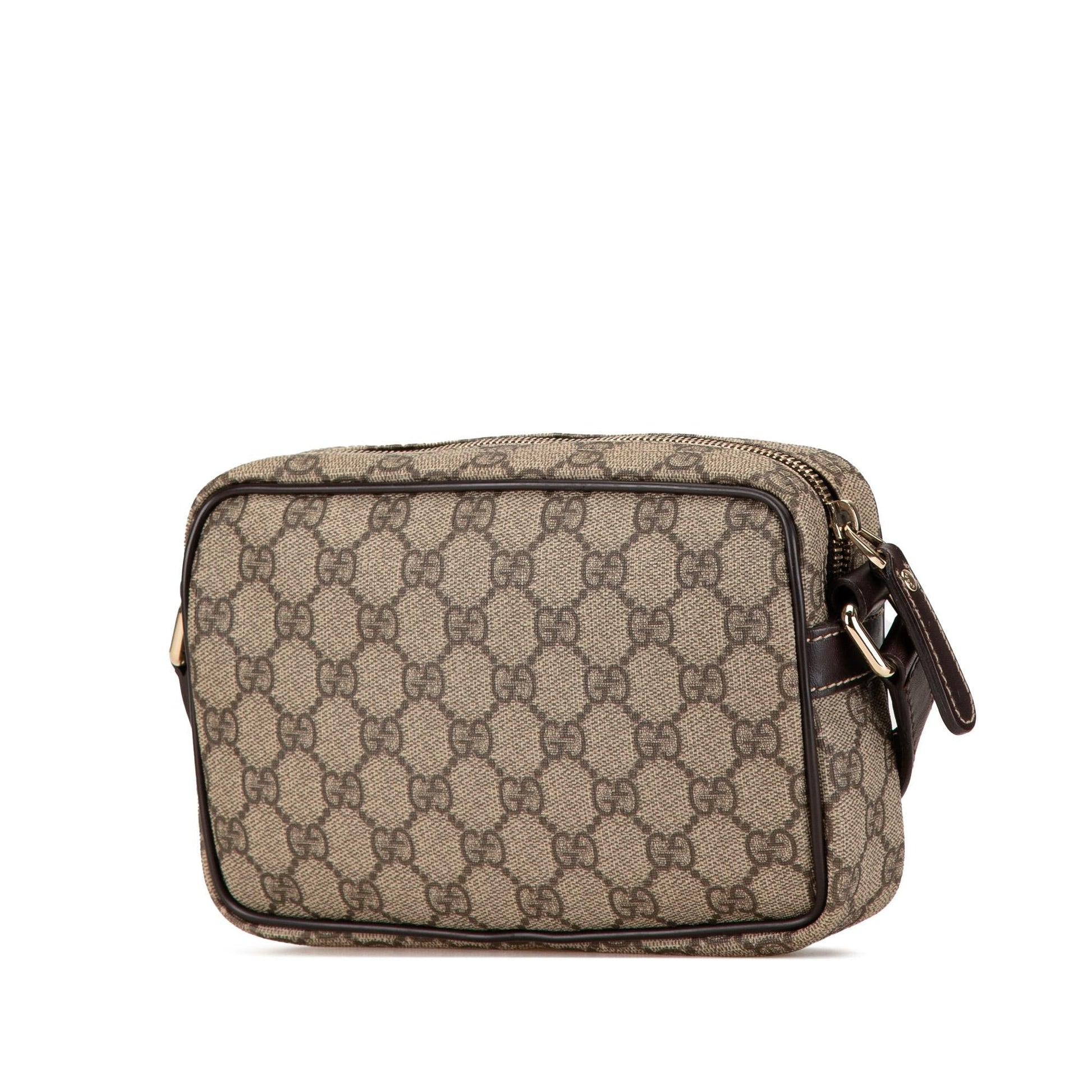 Gucci GG Supreme SHG-0K1FU3 Canvas Calf Brown Crossbody Bag