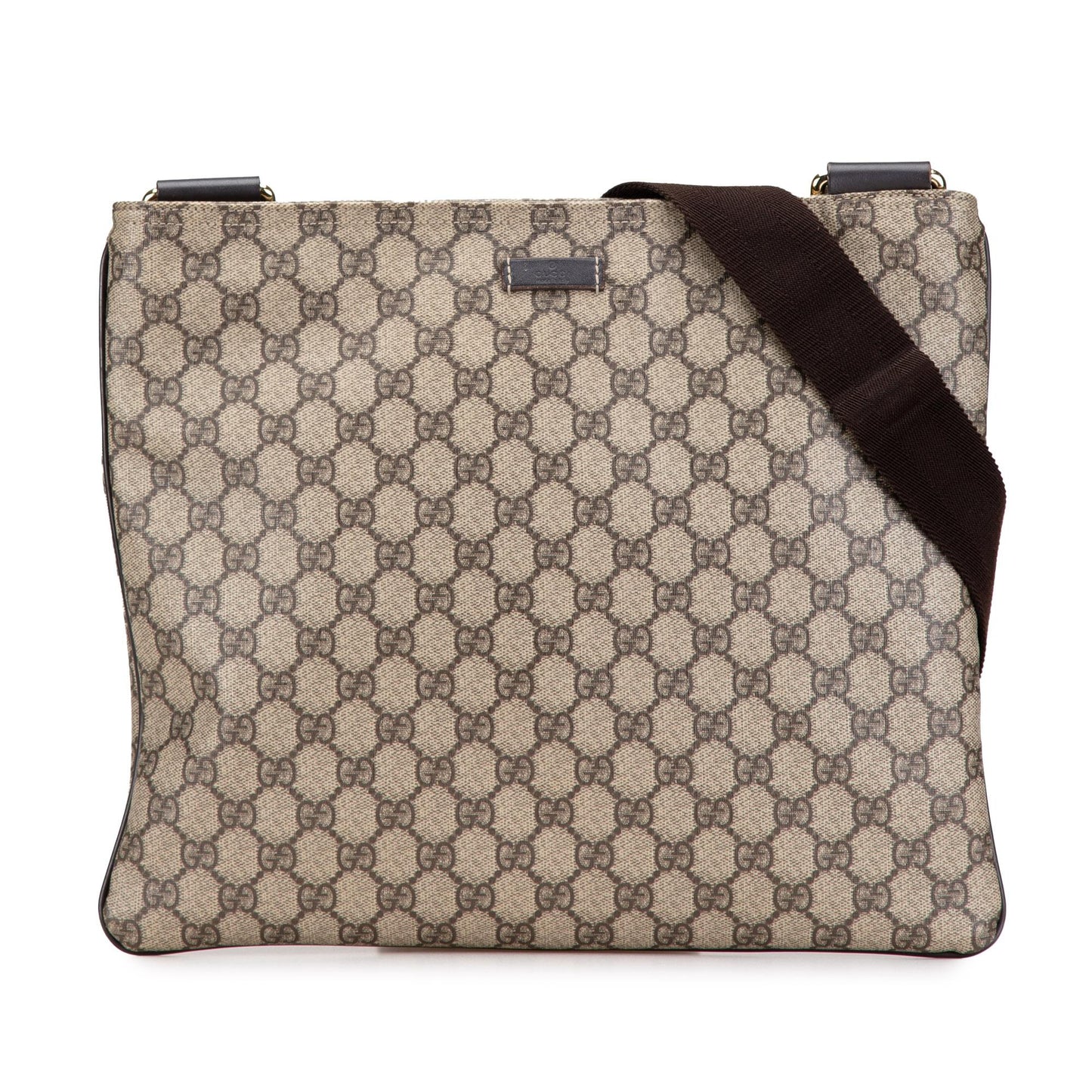 Gucci GG Supreme SHG-2WzR1b Canvas Brown Crossbody Bag