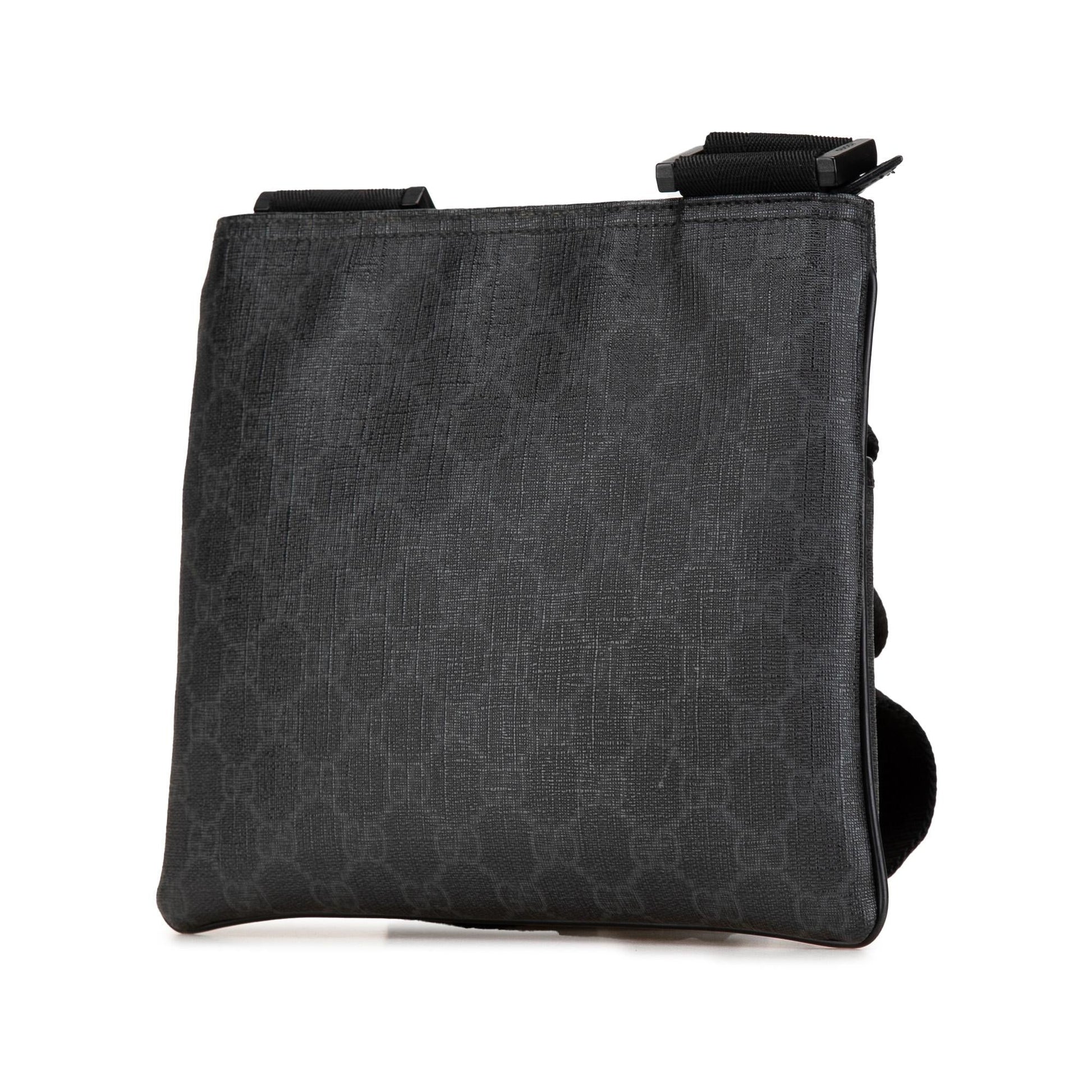 Gucci GG Supreme Canvas Black Crossbody Bag