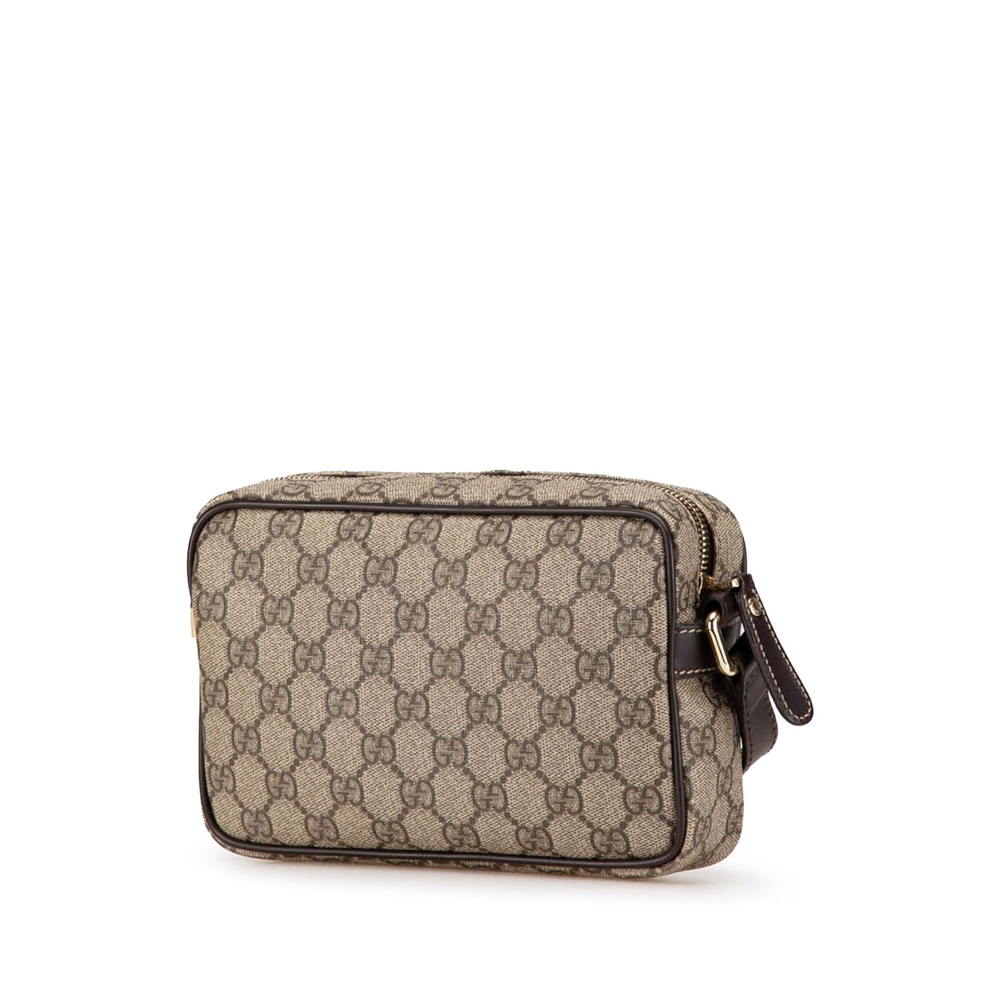 Gucci GG Supreme Canvas Calf Brown Crossbody Bag Crossbody 2